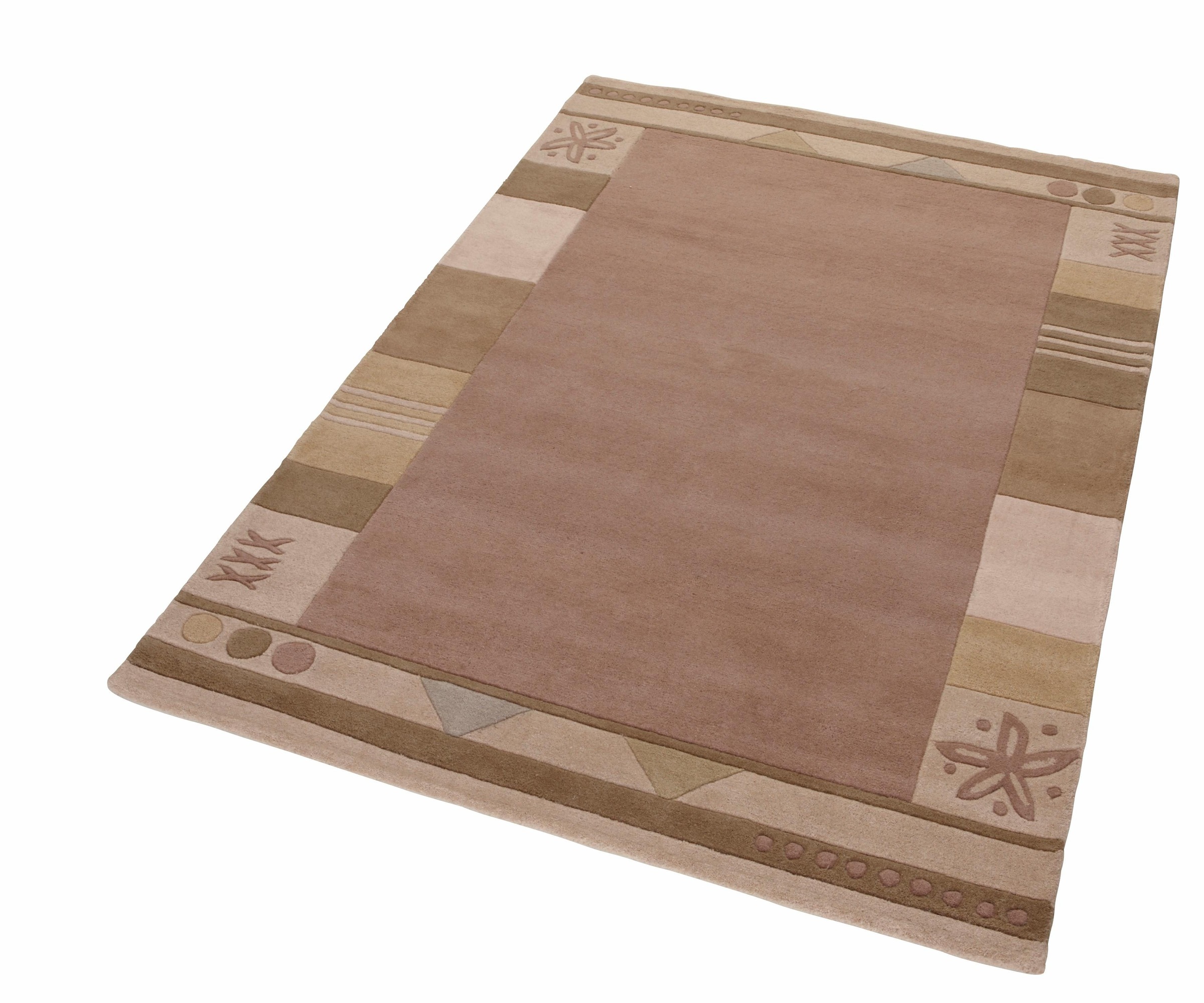 Image of Theko Exklusiv Wollteppich »Estepona«, rechteckig, 13 mm Höhe, reine Schurwolle, handgetuftet, mit Bordüre, Wohnzimmer bei Ackermann Versand Schweiz