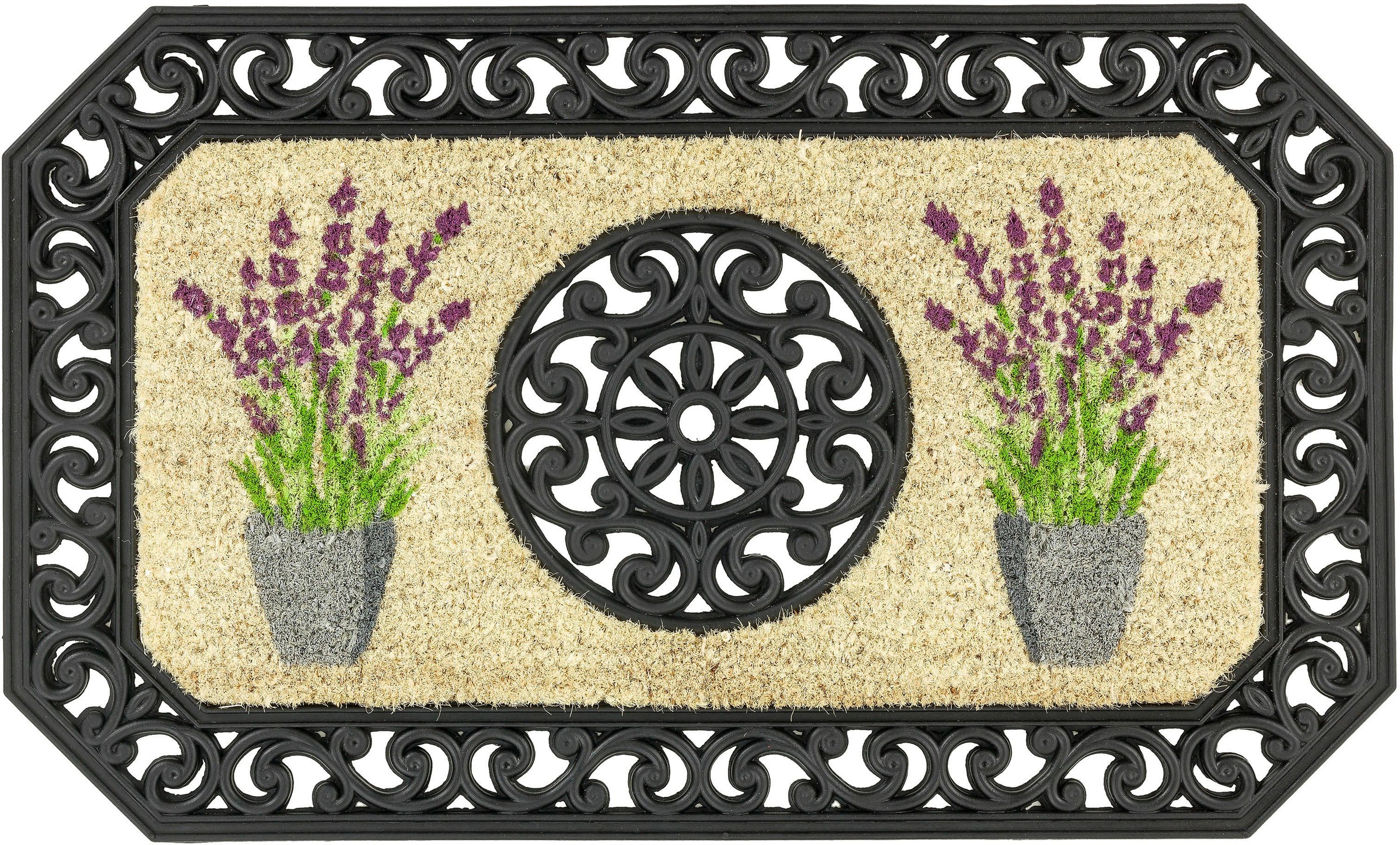 Image of ASTRA Fussmatte »Coco Twin 5«, rechteckig, 13 mm Höhe, Schmutzfangmatte, Kokosmatte, Gusseisen Optik, In -und Outdoor geeignet bei Ackermann Versand Schweiz