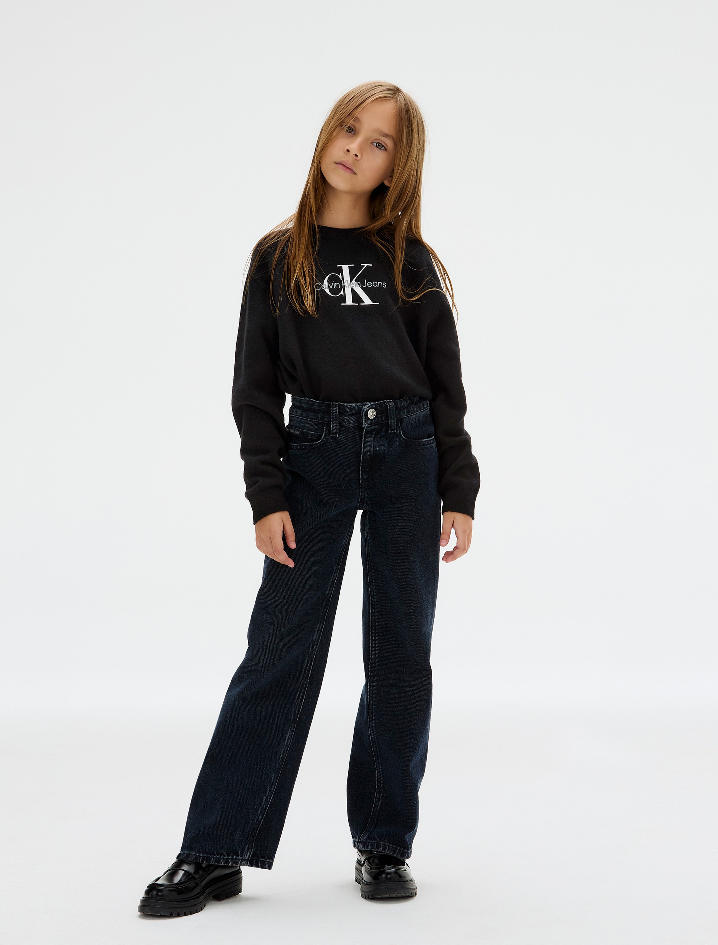 Calvin Klein Jeans 5-Pocket-Jeans »BARREL SALT&PEPPER GREY«, für Kinder bis 16 Jahre