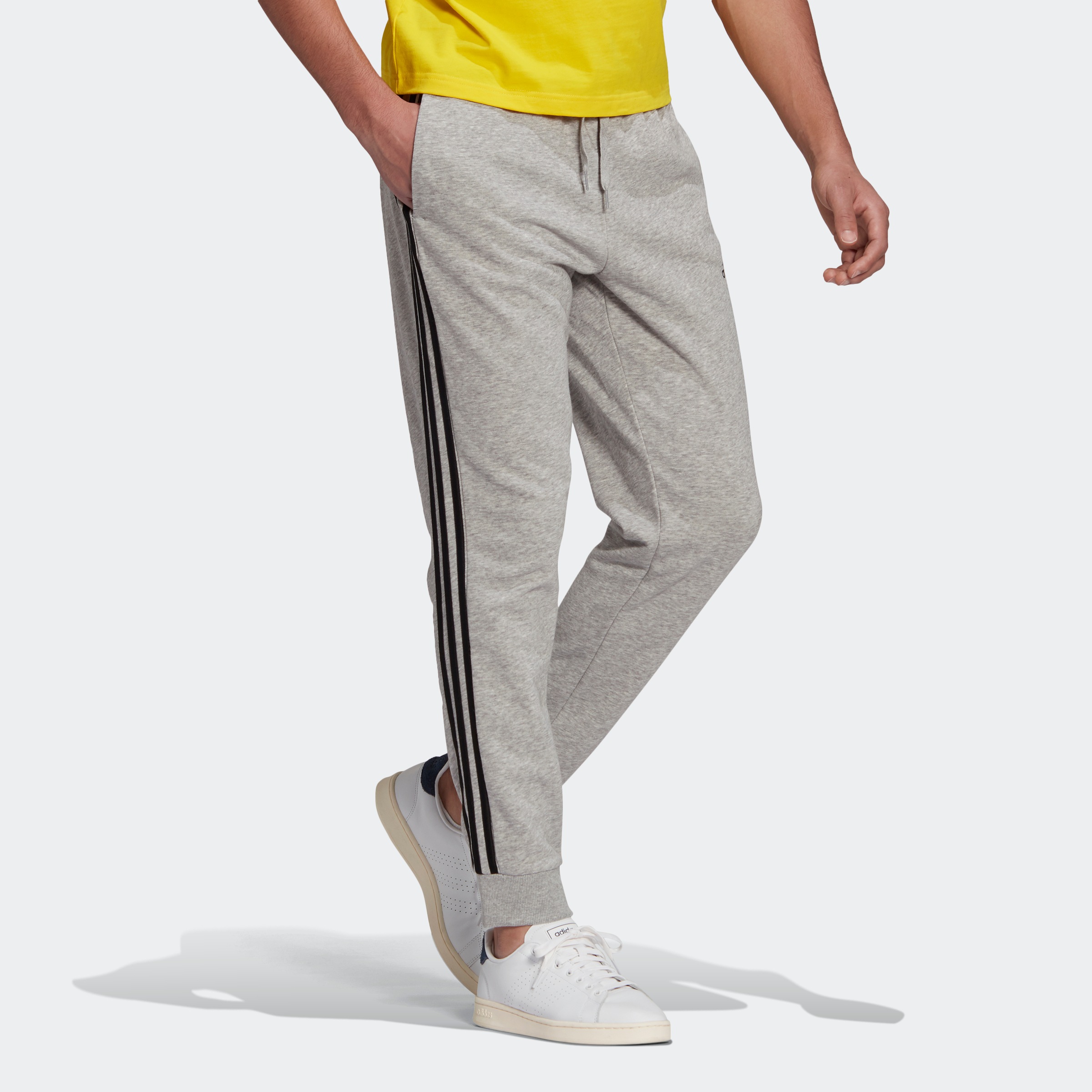 Image of adidas Performance Sporthose »ESSENTIALS FRENCH TERRY TAPERED CUFF 3-STREIFEN HOSE« bei Ackermann Versand Schweiz