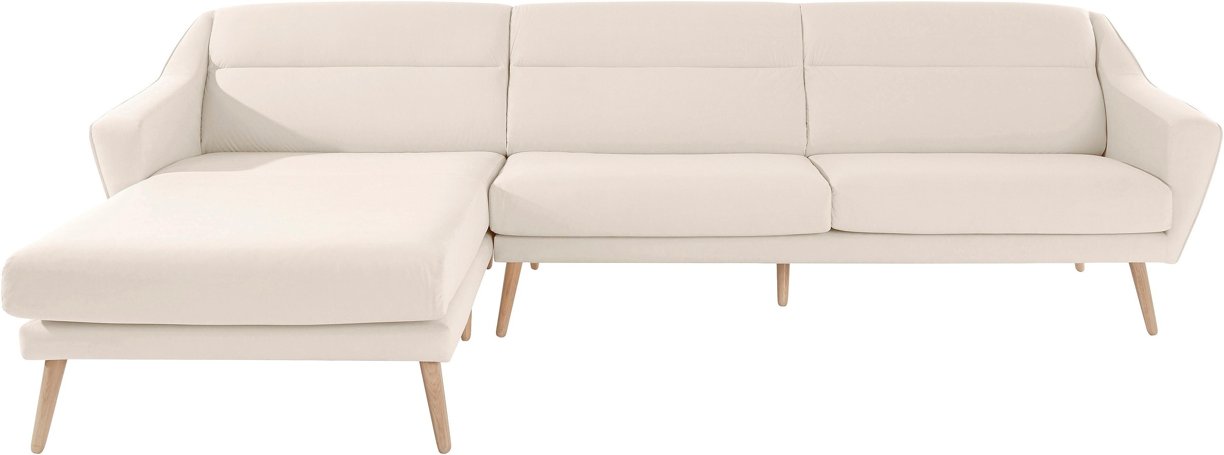 Image of andas Ecksofa »Bille«, mit Naht im Rückenkissen und Beinen aus Eichenholz, Design by Morten Georgsen bei Ackermann Versand Schweiz