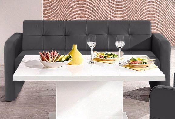 exxpo - sofa fashion Sitzbank »Barista Küchensofa, kompakte Stellmasse, Sitzhöhe 49cm«, mit Rückenlehne
