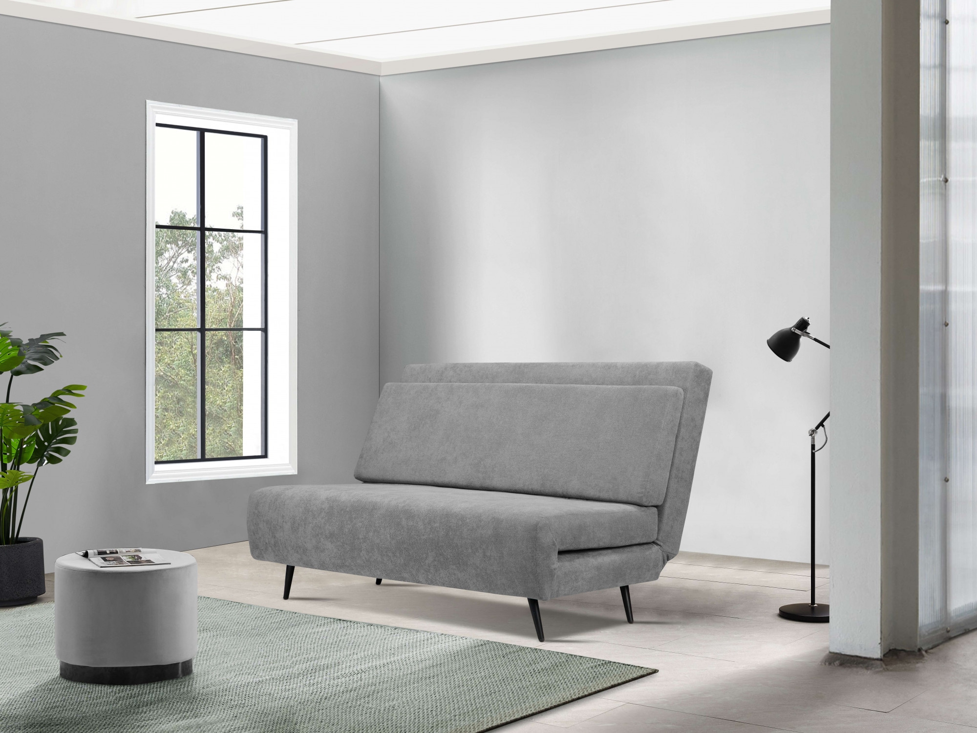 andas Schlafsofa »Linnea«, Daybed mit aufklappbarer Liegefläche, in Webstoff, Veloursstoff, Cord