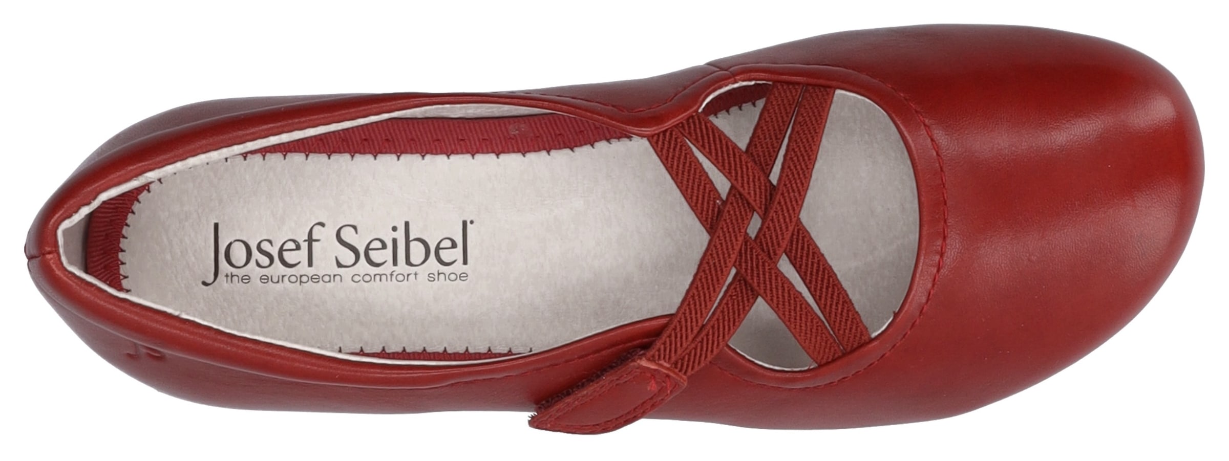 Josef Seibel Ballerines à lanières »Fiona 39«  Festtagsschuh, Slipper, Komfortschuh mit überkreuztem Gummizug