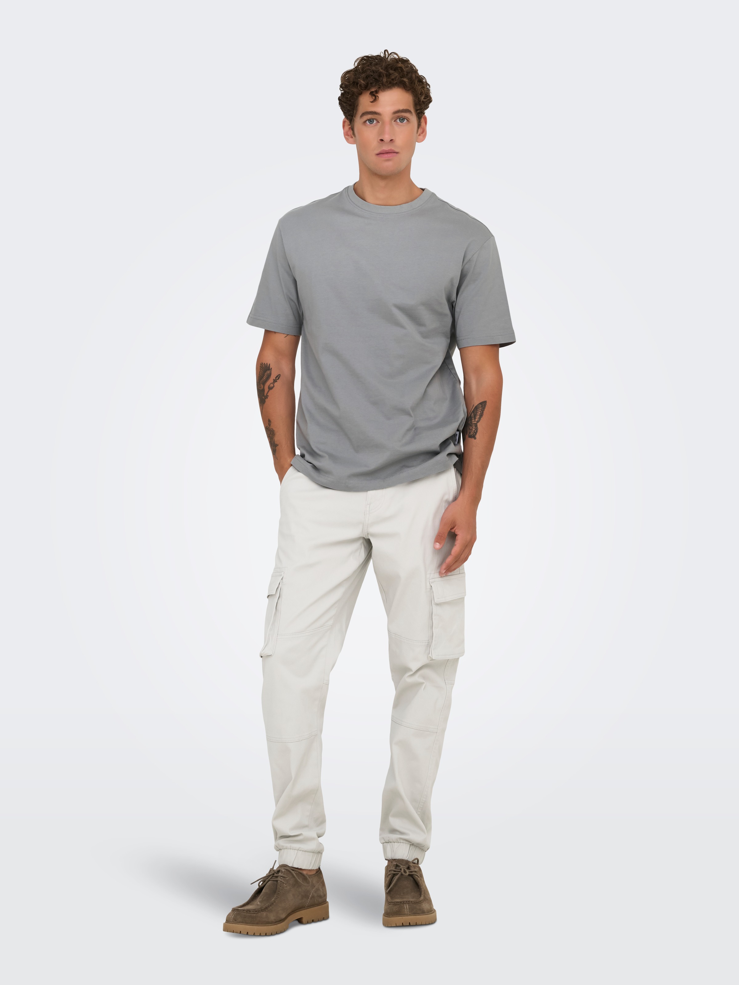ONLY & SONS Rundhalsshirt »ONSFRED RLX SS TEE« Baumwolle, relaxed fit