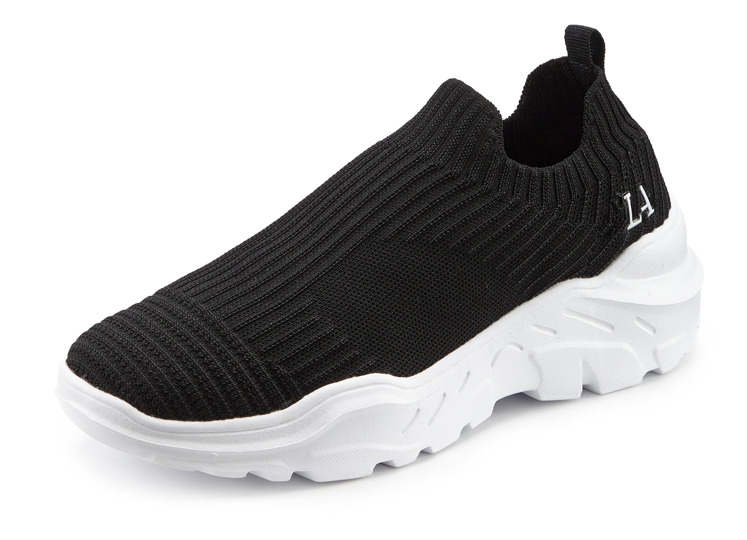 LASCANA Sneakers »Slip-On-Sneaker,«  Halbschuh, Slipper, Freizeitschuh zum Reinschlüpfen VEGAN