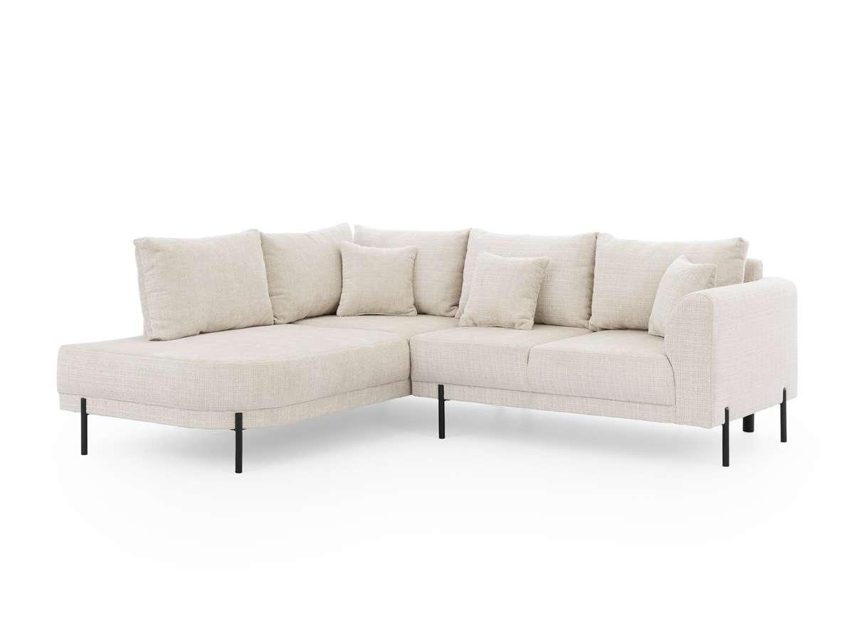 Home affaire Ecksofa »NELLIA L-Form mit Ottomane rechts oder links bestellbar, Breite 231 cm« enthält 5 Rückenkissen, angenehmen Sitzkomfort, belastbar bis 480kg