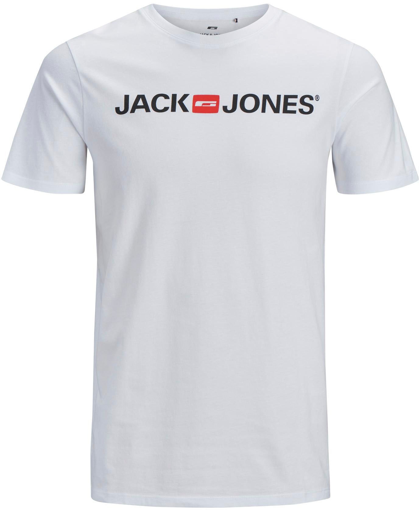 Jack & Jones Rundhalsshirt »JJECORP LOGO TEE SS CREW NECK 3PKMP NOOS«, (Packung, 3 tlg., 3er-Pack), 3er Packung