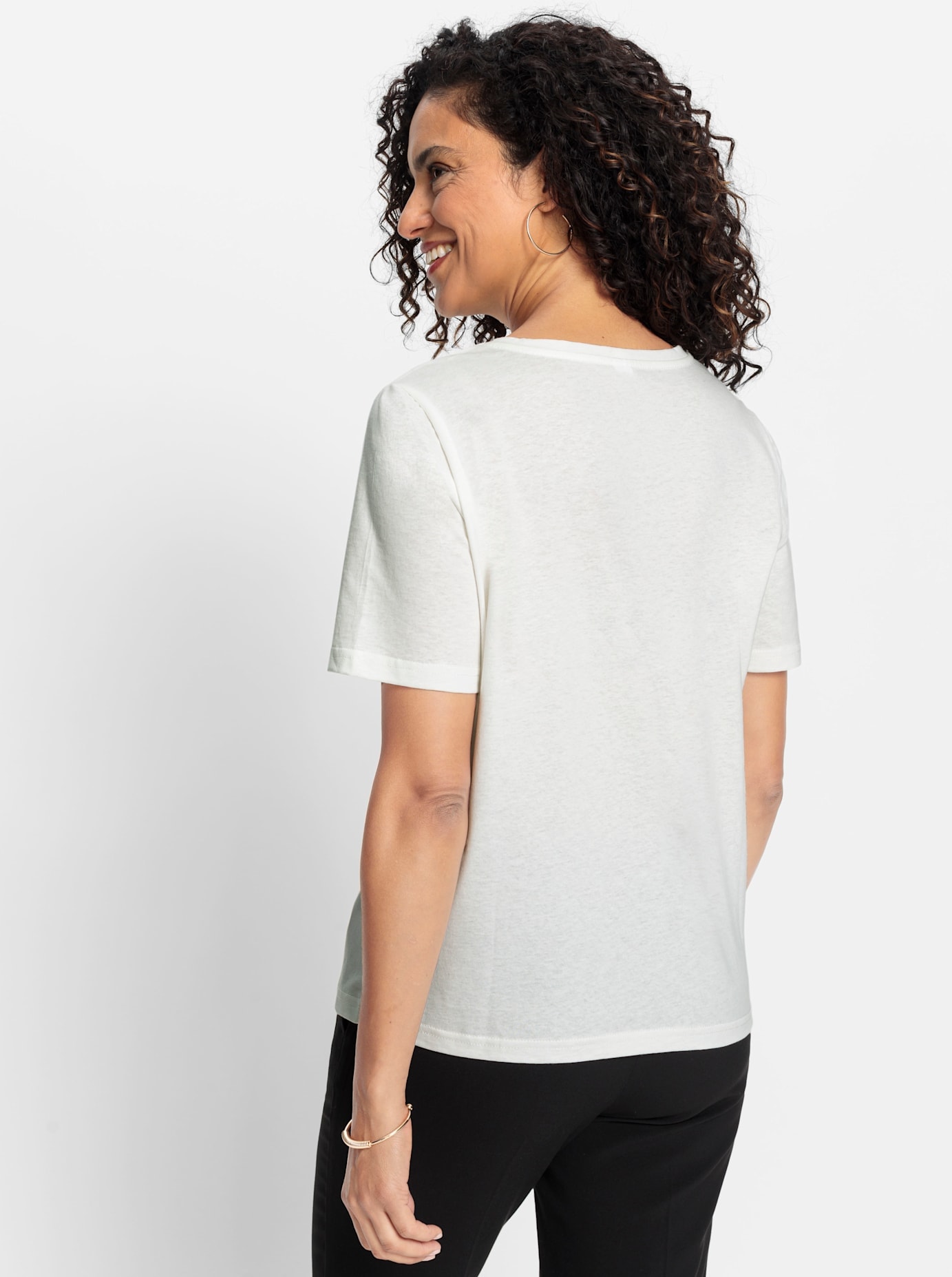 Inspirationen Shirt à col rond »Kurzarm-Shirt« 1 cuis