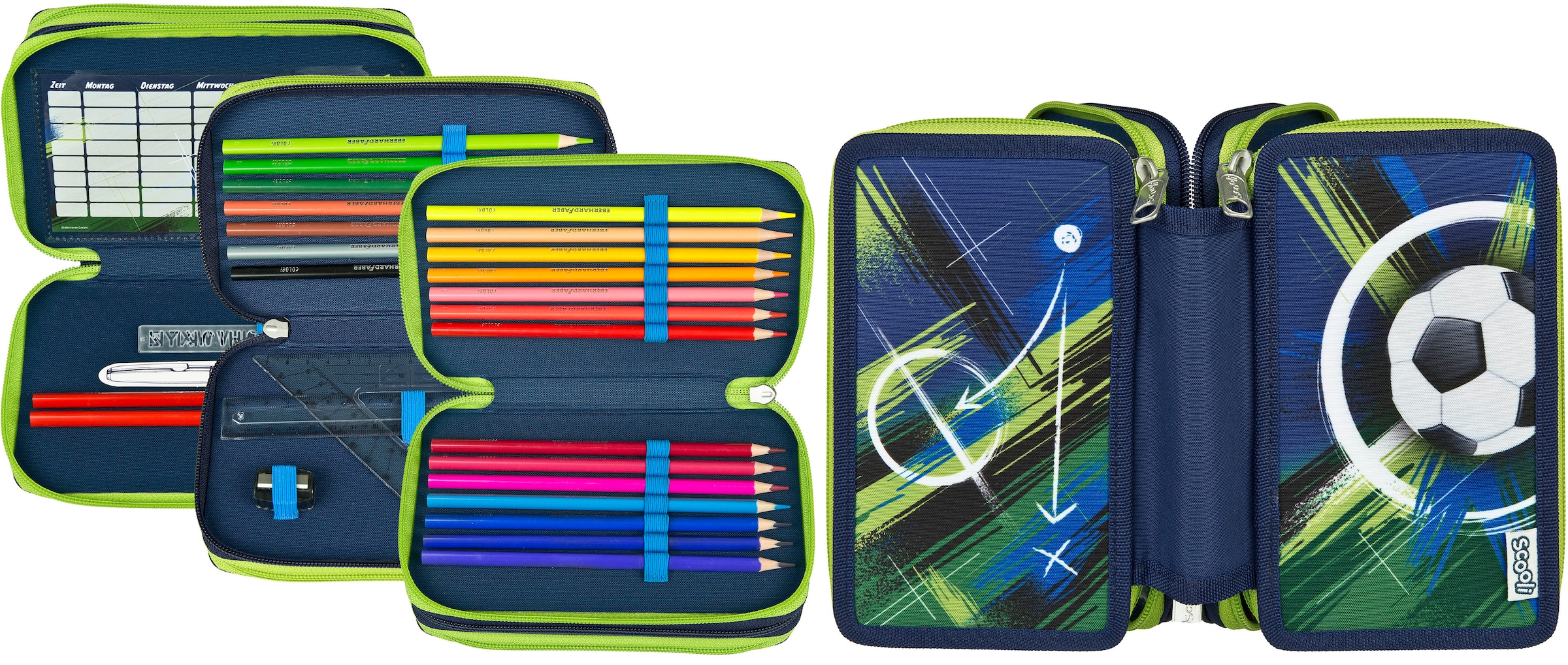 Scooli Trousse à crayons »Tripledecker«