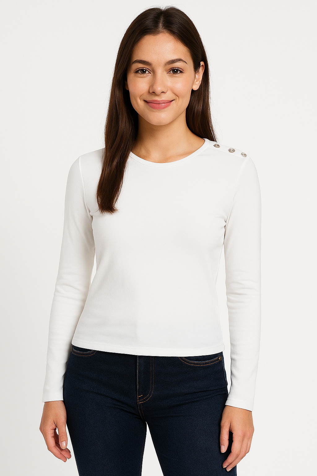 Image of ONLY Langarmshirt "ONLCHECKIE LIFE L/S TOP BOX JRS"