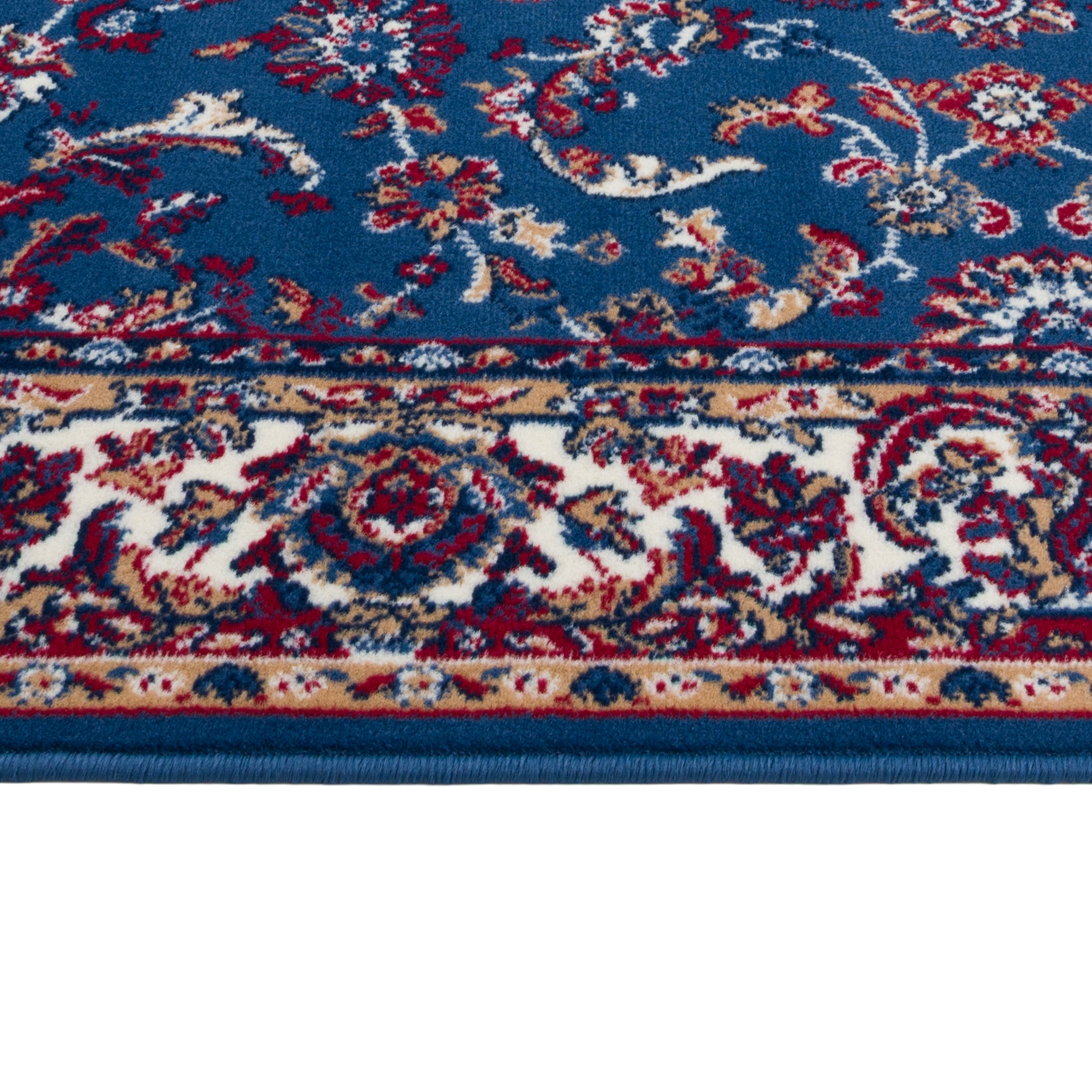 GOODproduct Teppich »Ezzo, mit Bordüre, Kurzflor, Made in Belgium« rechteckig 7 mm Höhe Orient-Optik, Teppich,  Wohnzimmer, Esszimmer, Schlafzimmer