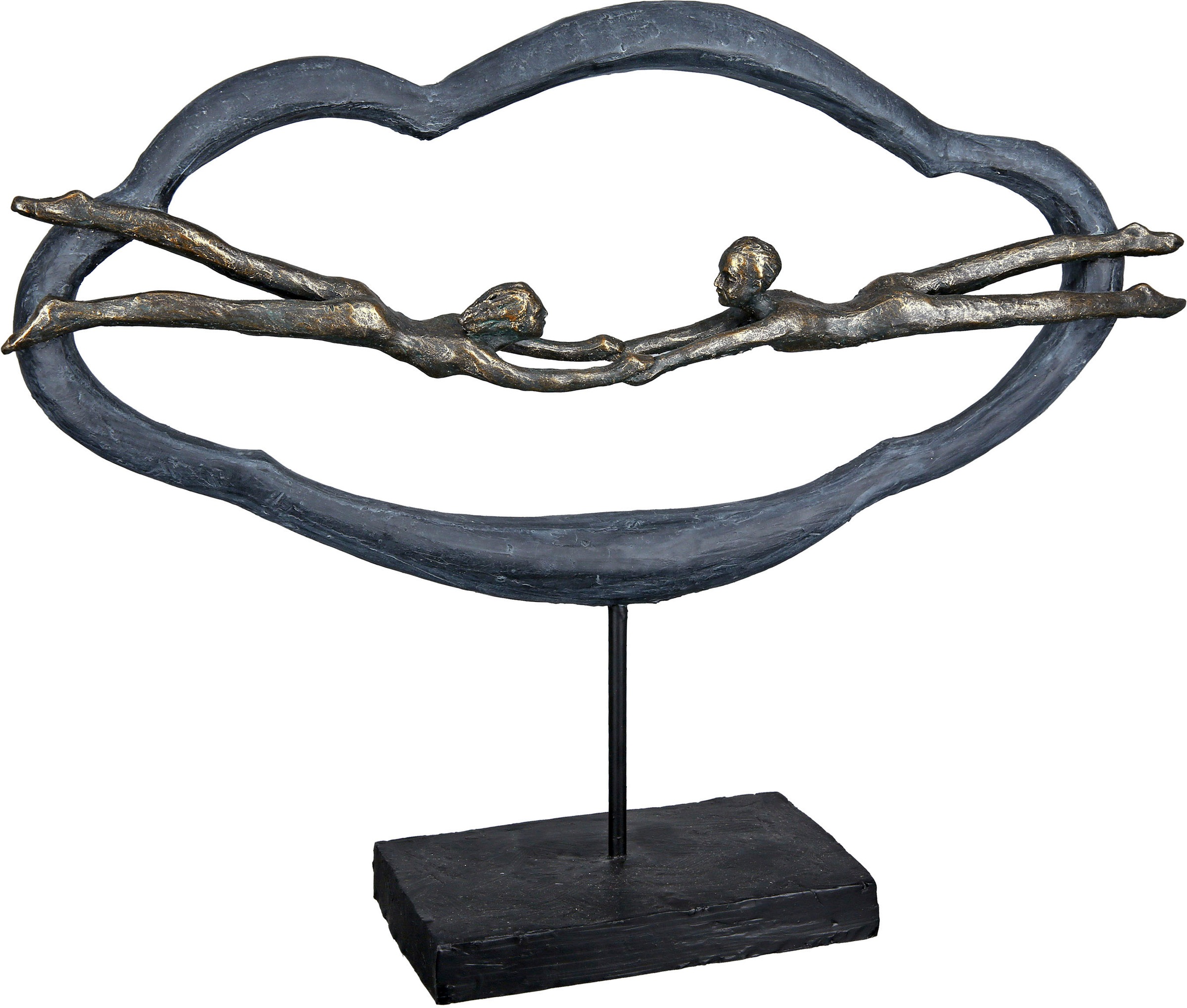 Image of Casablanca by Gilde Dekofigur "Skulptur Love is in the air, grau" grau
