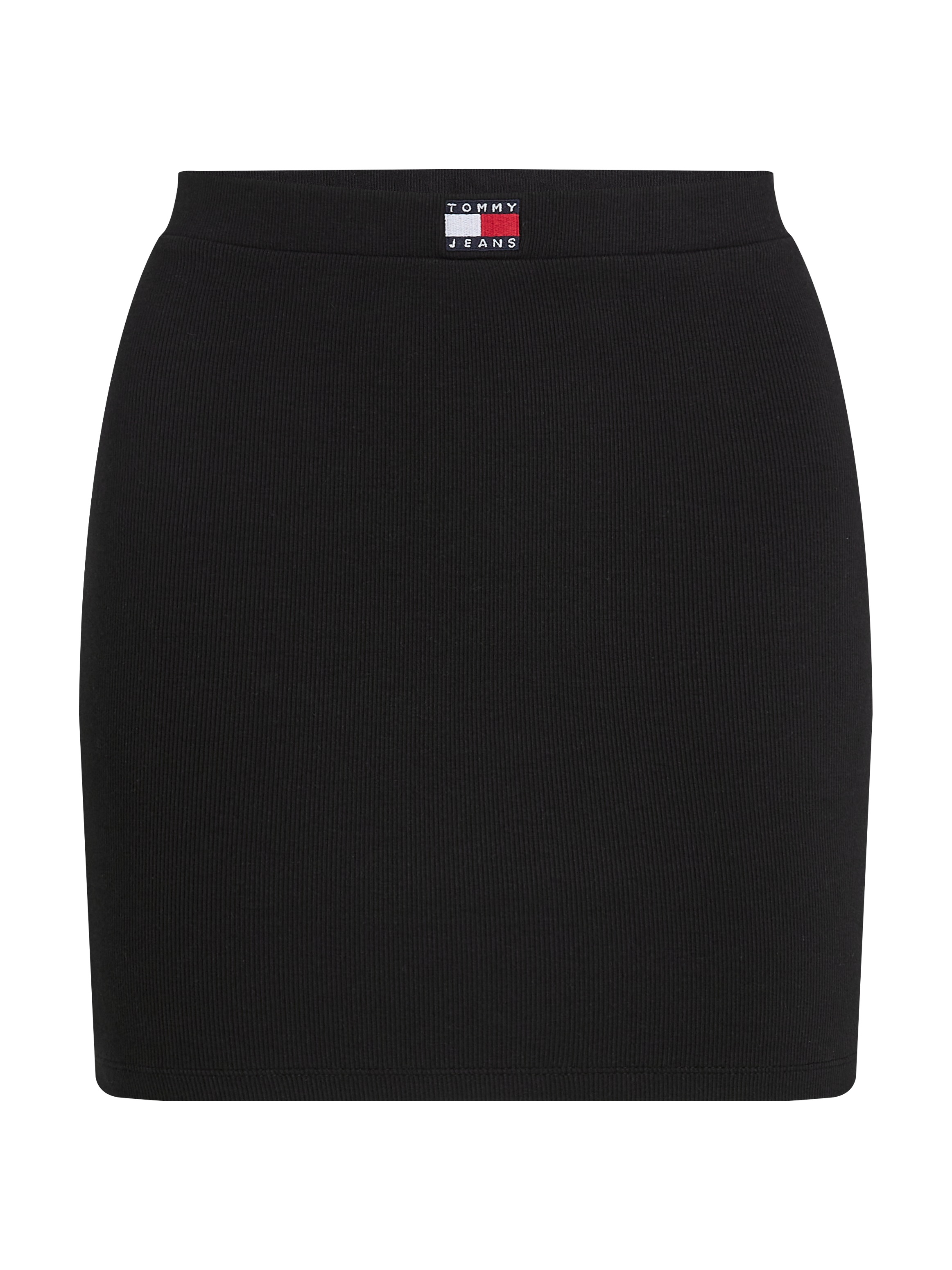 Tommy Jeans Jerseyrock »TJW RIB BADGE BODYCON SKIRT«, mit Logo-Badge, Rippware