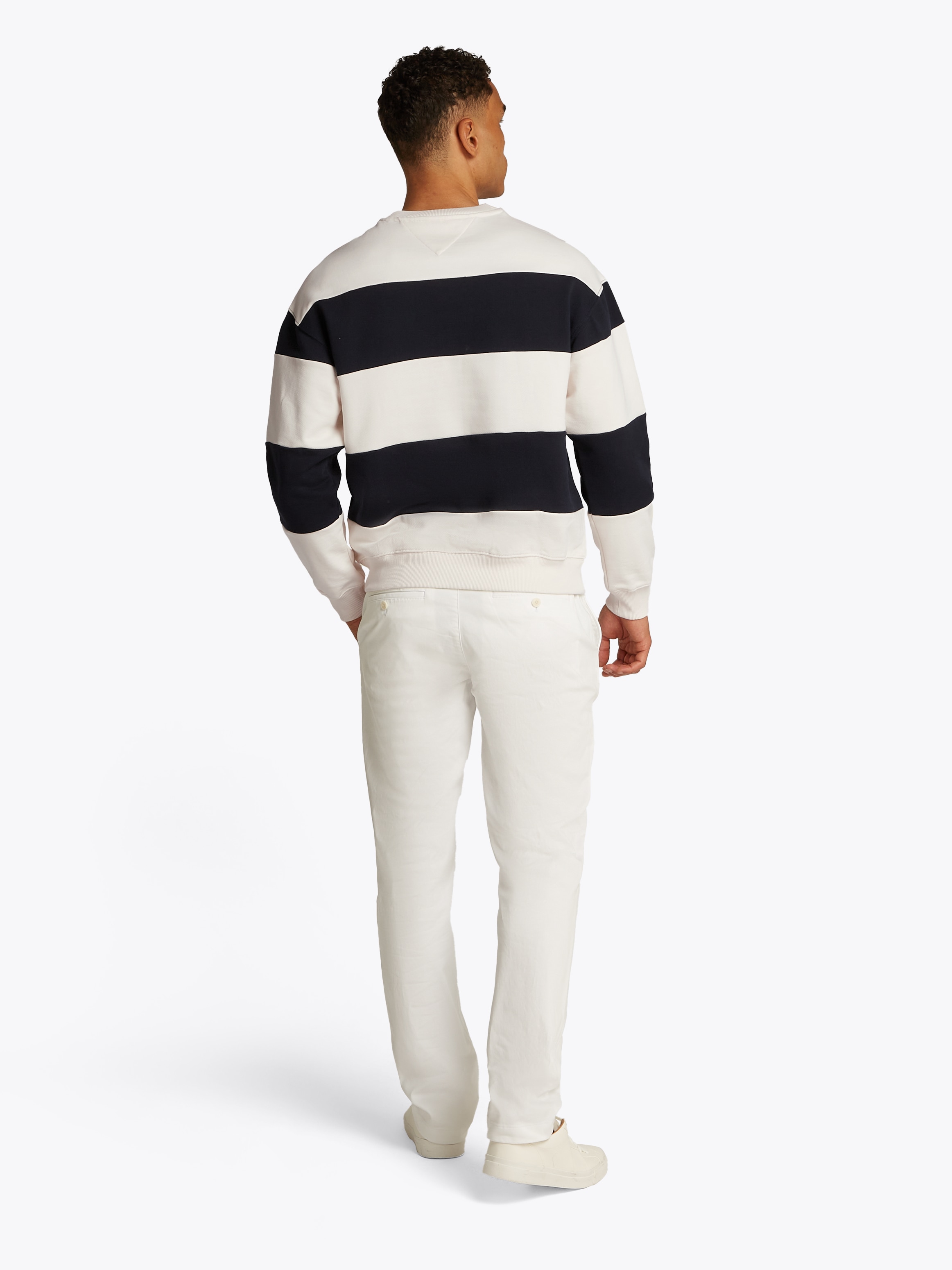Tommy Hilfiger Sweatshirt »MONOTYPE STRIPE SWEATSHIRT«, mit grossen Blockstreifen