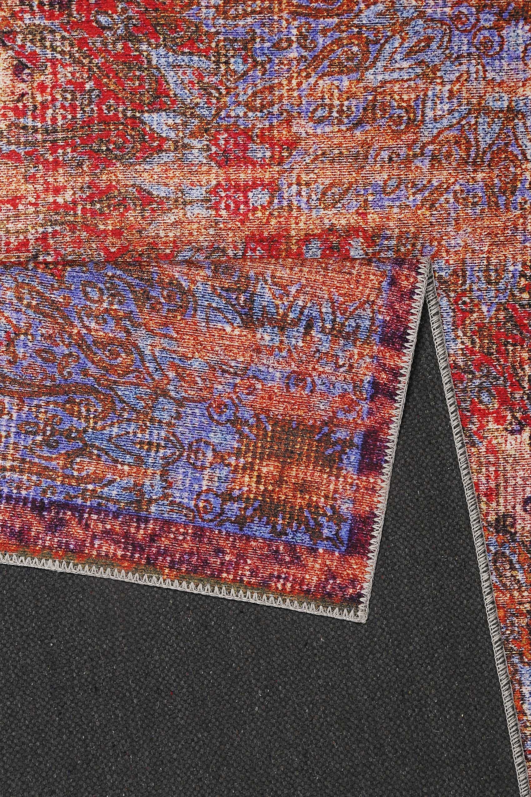 Wecon home Teppich »Rooftop« rechteckig 6 mm Höhe Vintage, Baumwolle, Kurzflor, Wohnzimmer, Schlafzimmer, Orient