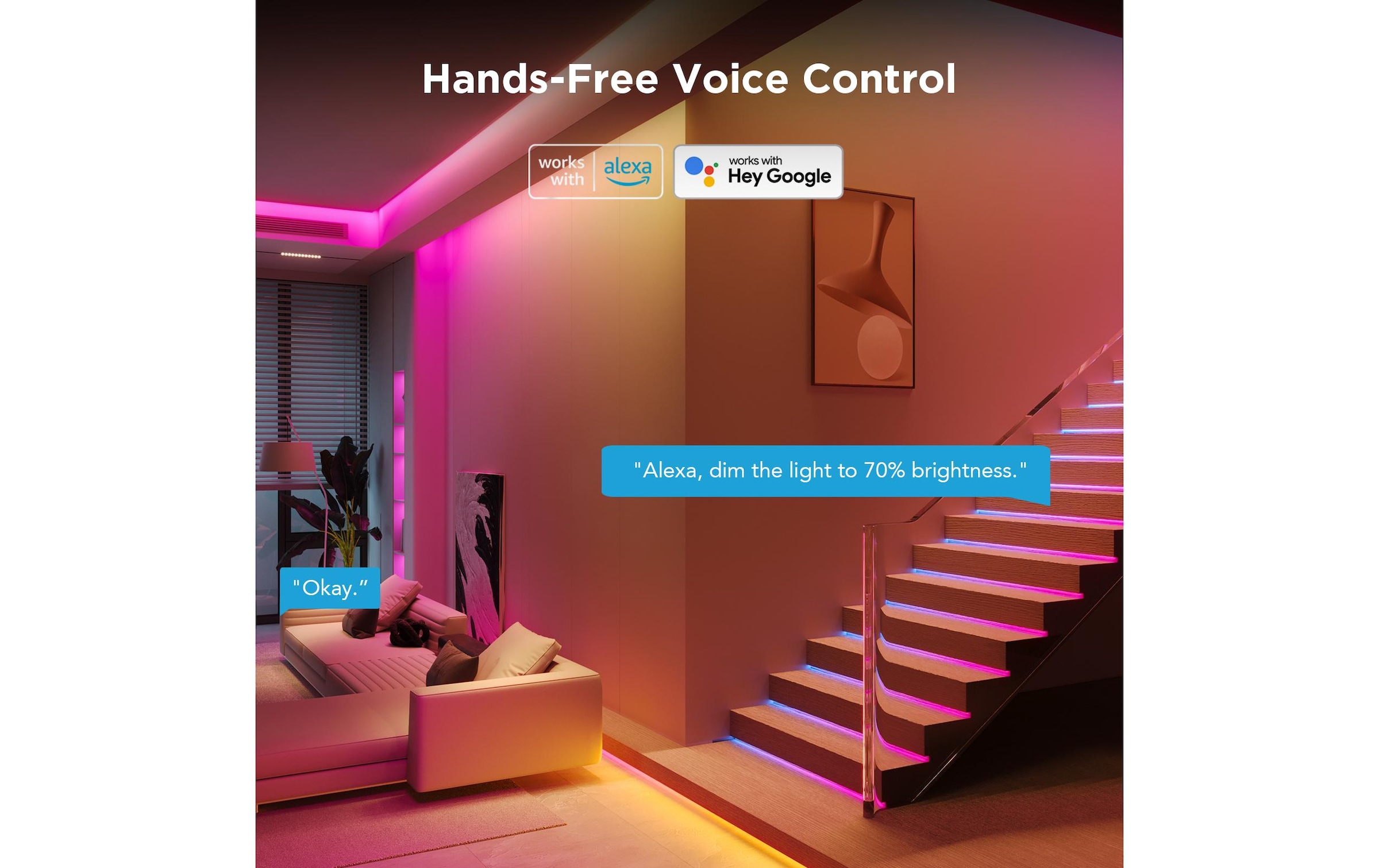 Govee LED-Streifen »3m, Matter, WiFi, BT, RGBIC«, 72 St.-flammig