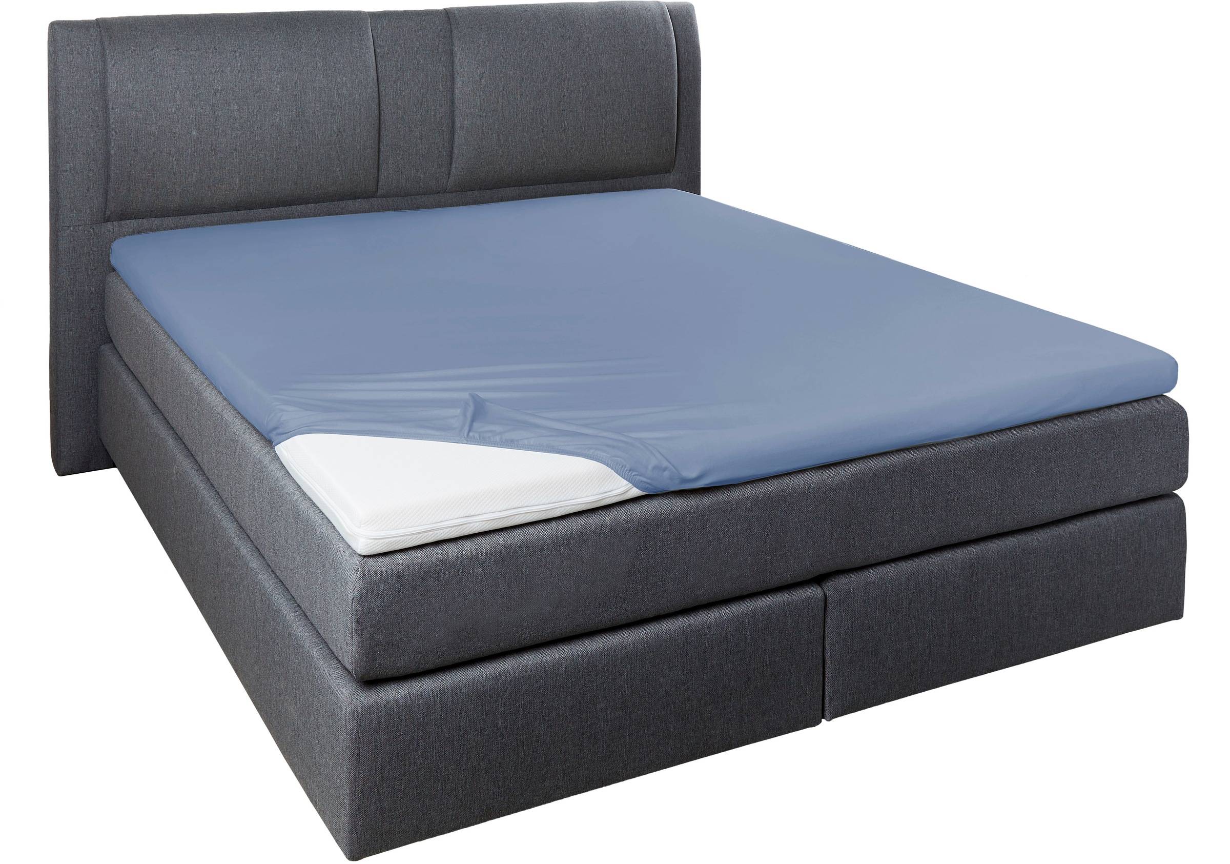 Primera Spannbettlaken »Elasthan-Feinjersey Topper«, Aus 95% gekämmter Baumwolle und 5% Elastan