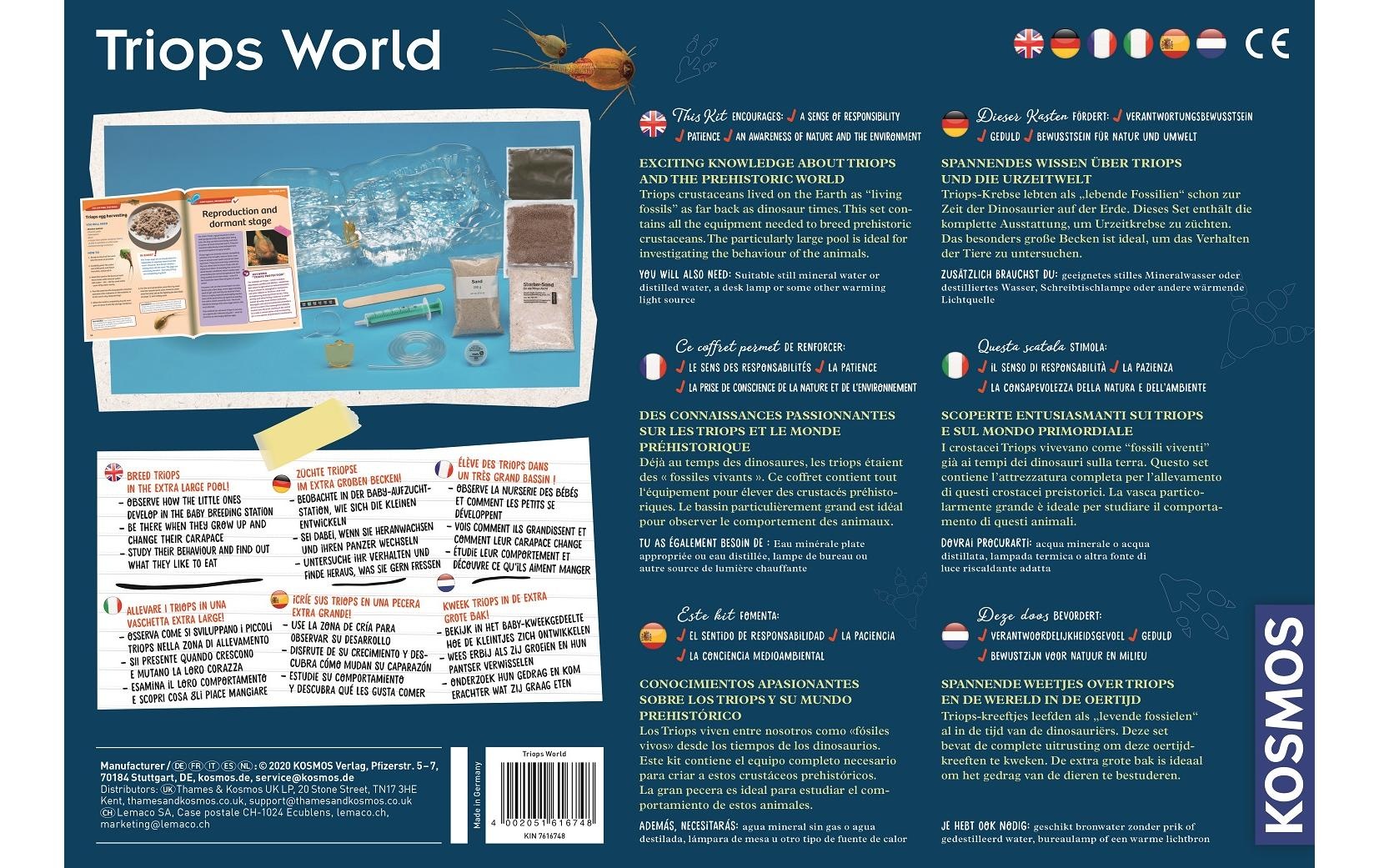 Kosmos Coffret d'expérimentation »Triops-Welt«