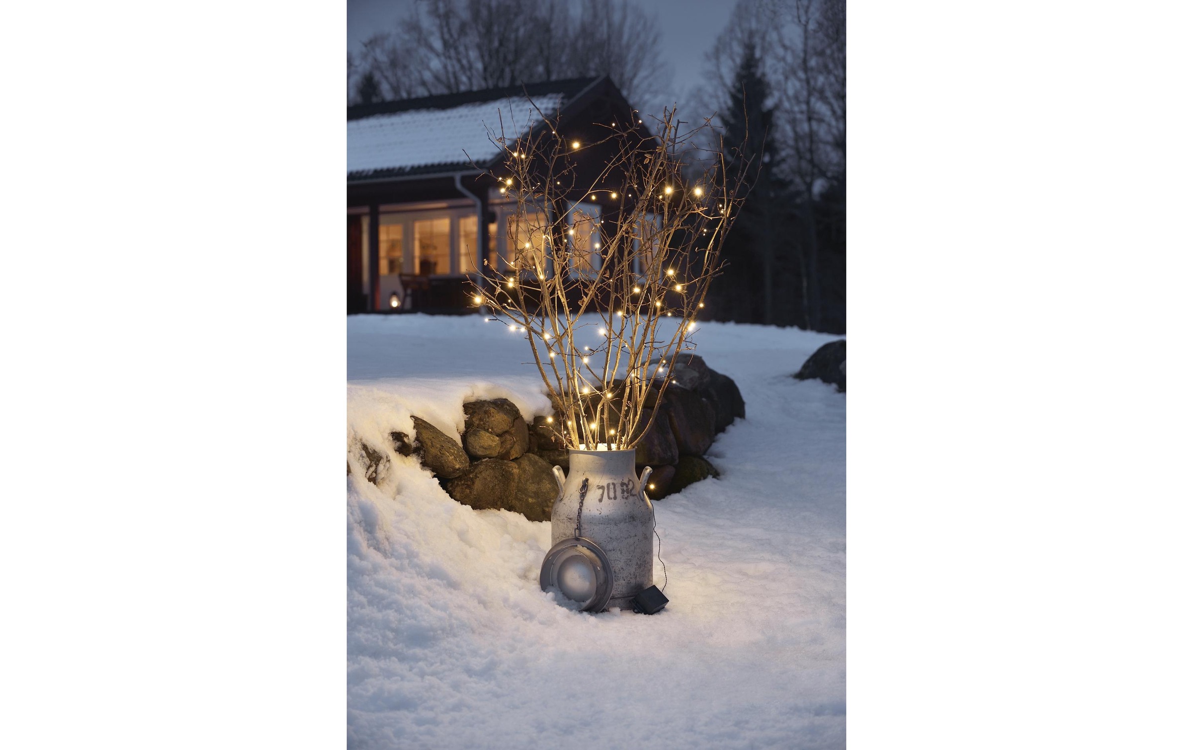 KONSTSMIDE LED-Lichterkette »LK Batterie 80 LED 45176 m Outdoor«, 80 St.-flammig