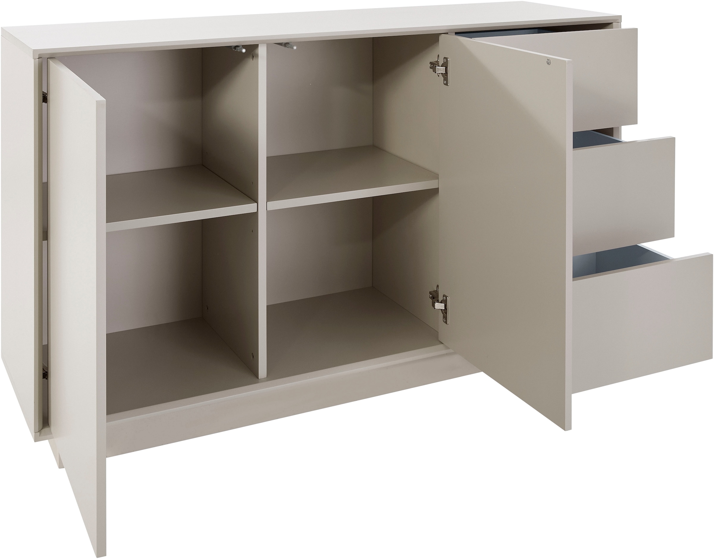 homsy by Ana Johnson Sideboard »Storvia« seidenmatte Lackierung, geräuschlose Soft-Close-Schubladen, B 140 cm