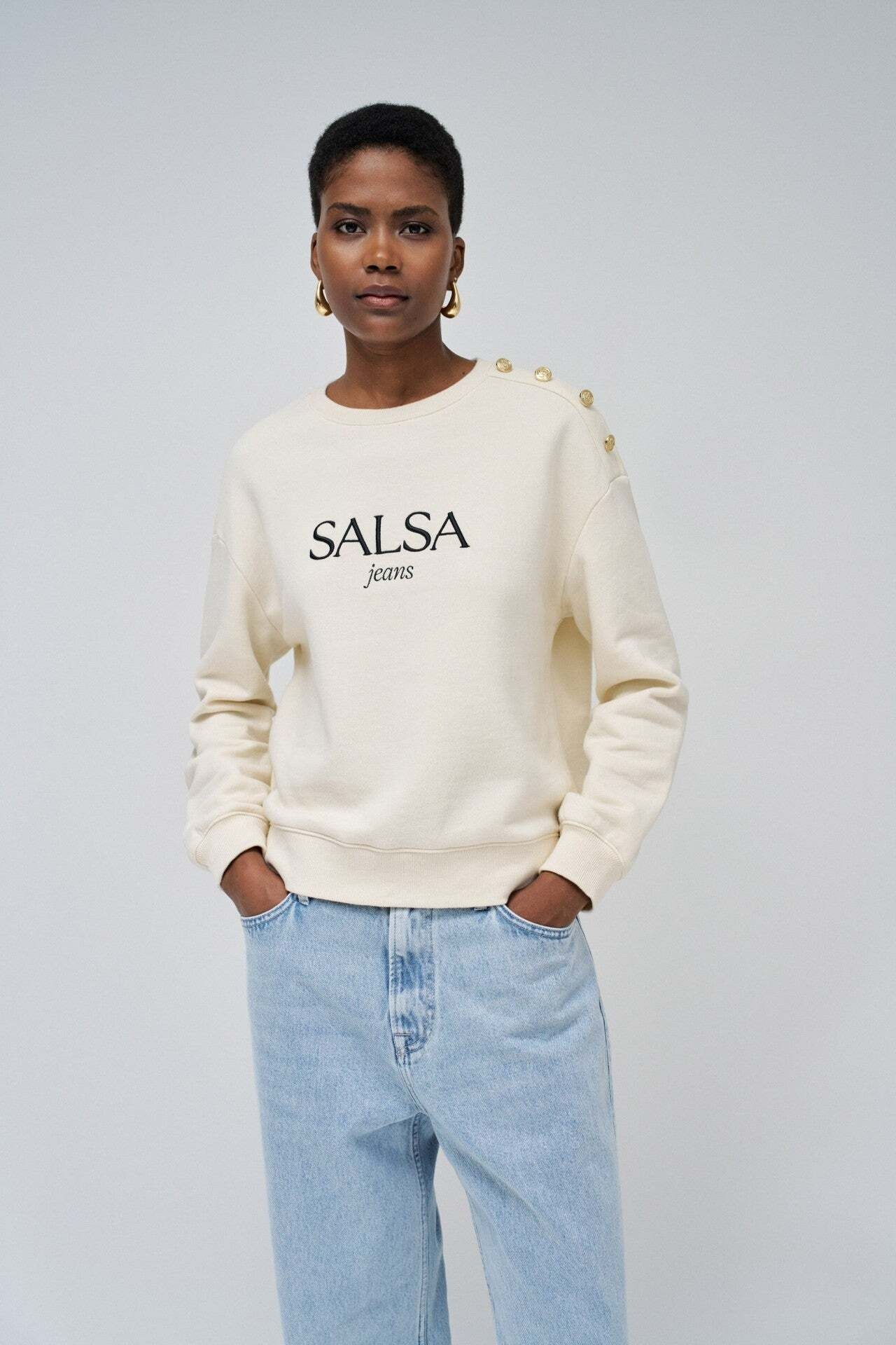 Salsa Sweatshirt »Salsa Jeans Sweatshirt Branding Sweater«

