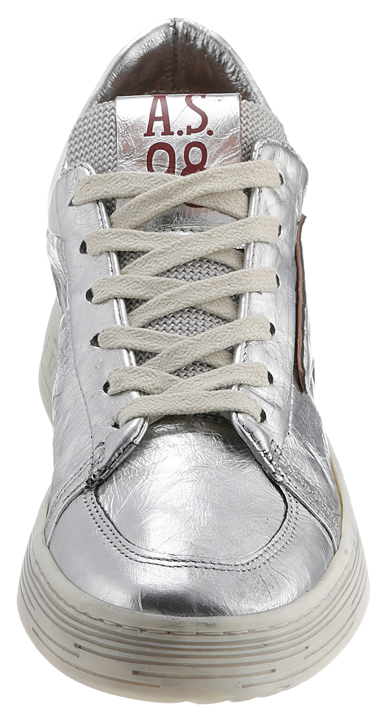 A.S.98 Sneaker, im Metallic-Look, Freizeitschuh, Halbschuh, Schnürschuh