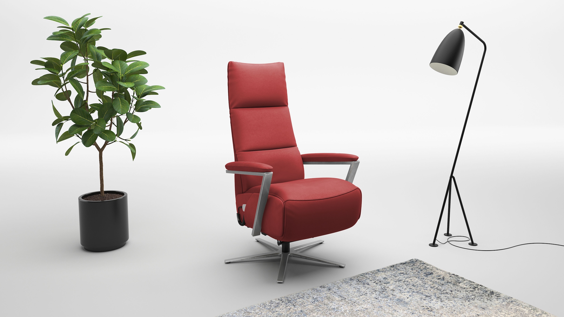 Image of sit&more TV-Sessel "Vario Comfort, inkl. Kopfteilverstellung & 360 Drehfunktion" mit Gasdruck, Höhe der Armelehnen 60cm