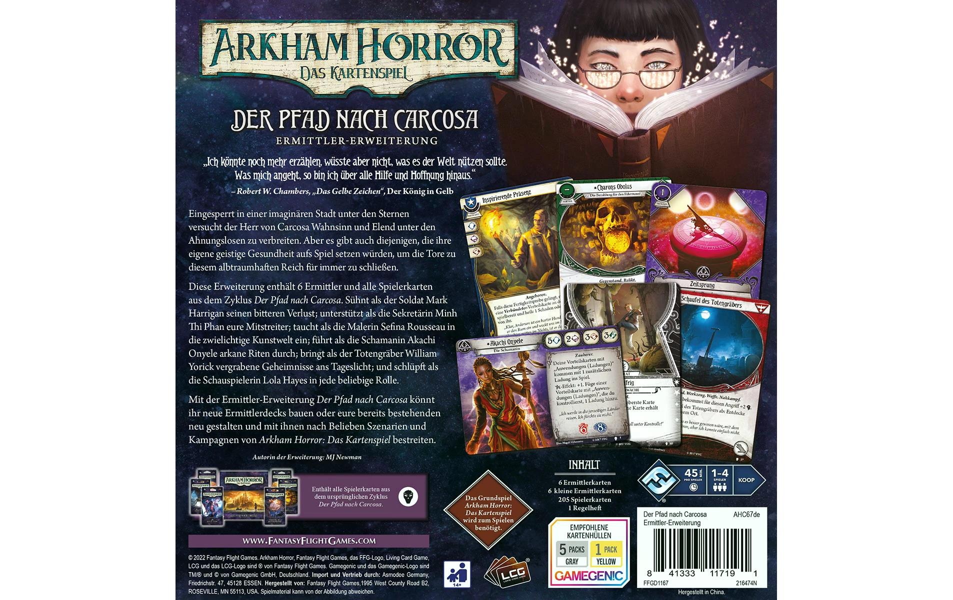 Spiel »Fantasy Flight Arkham Horror: Pfad nach Carcosa«