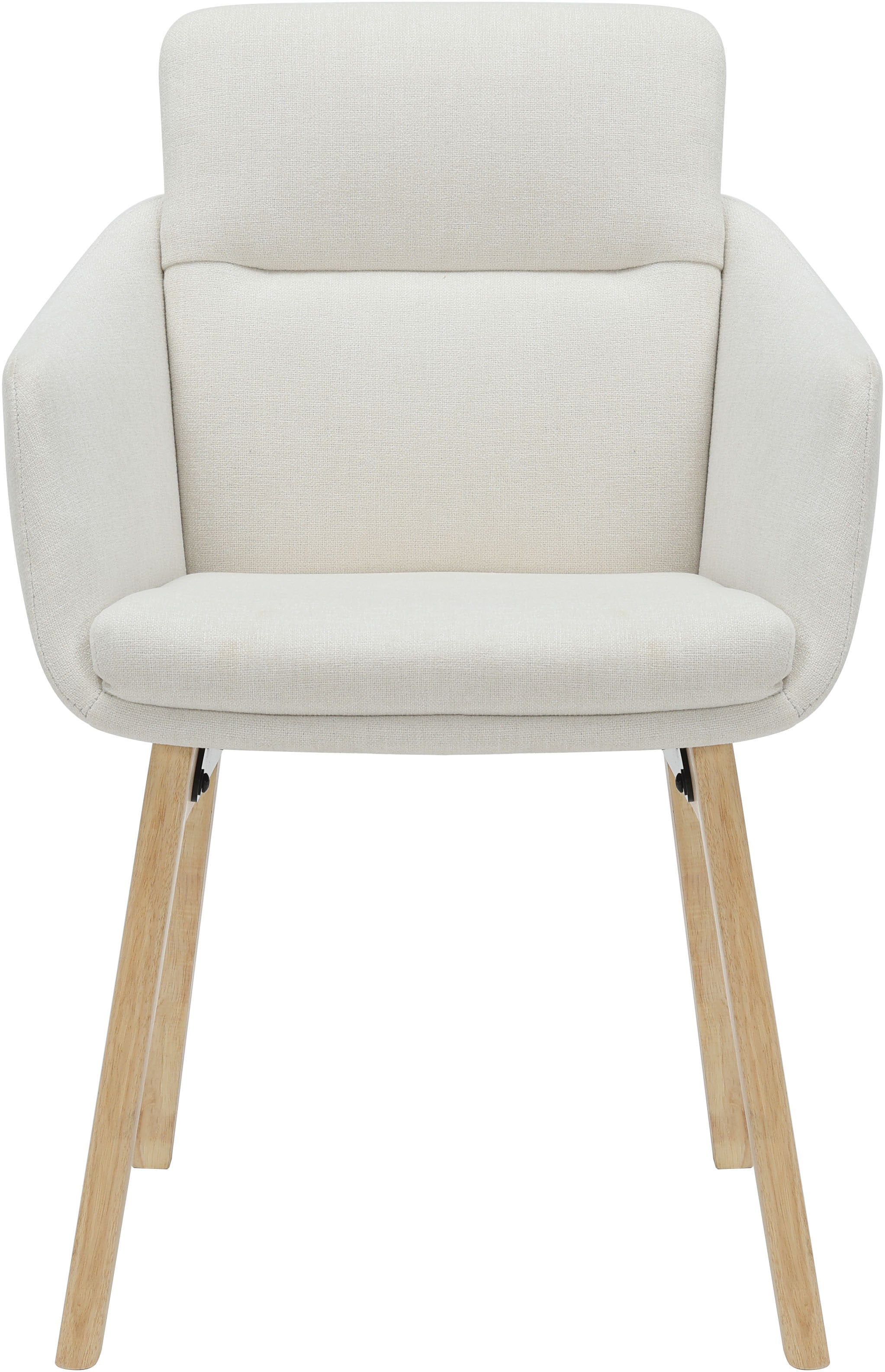 GOODproduct Chaise de salle à manger »Hadelin« () 1 cuispflegeleichter Webstoff, massives Echtholzgestell, Sitzhöhe ca. 50 cm