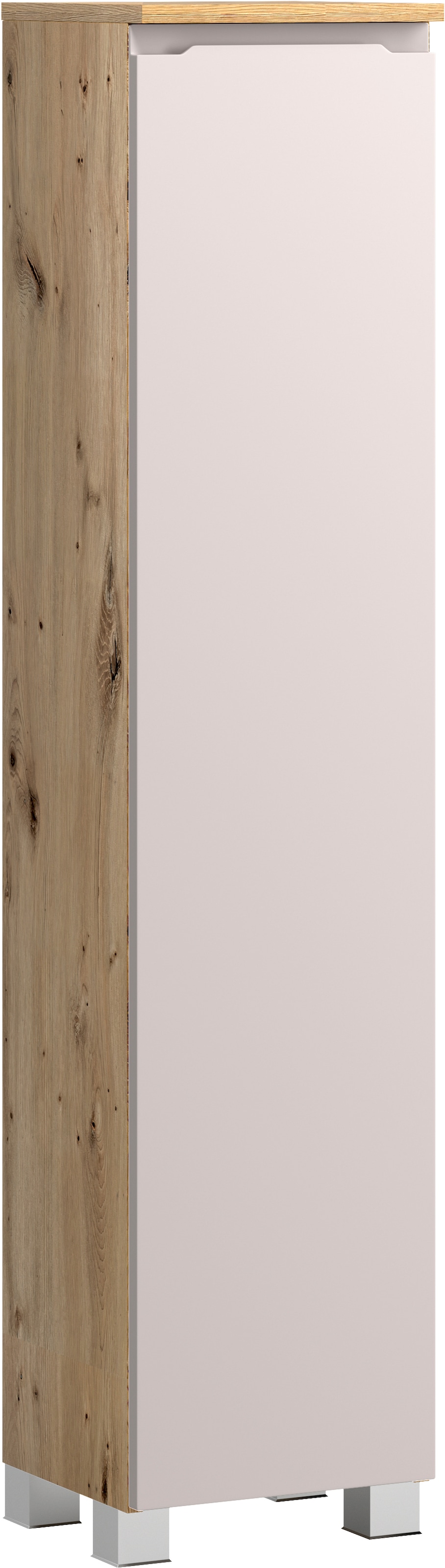 Image of welltime Midischrank "CABO, gedämpfte Scharniere" Kaschmir, griffloses Design, reversibel