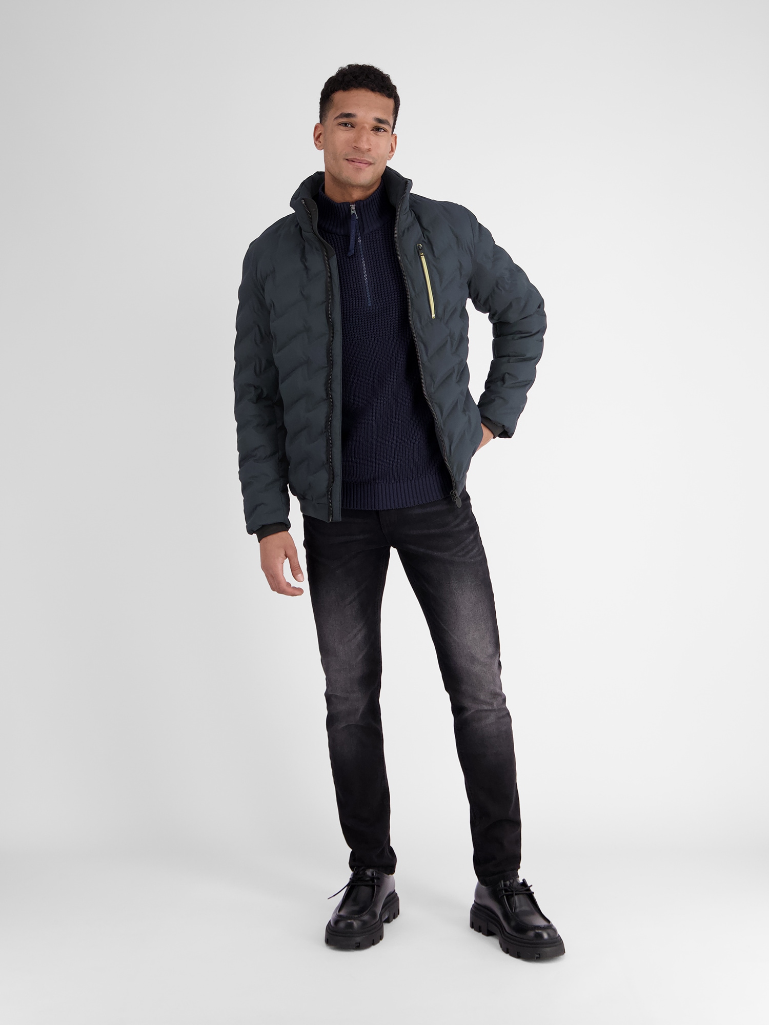 LERROS Veste d'extérieur »Sportive Funktions-Steppjacke für Herren« mit Kapuze