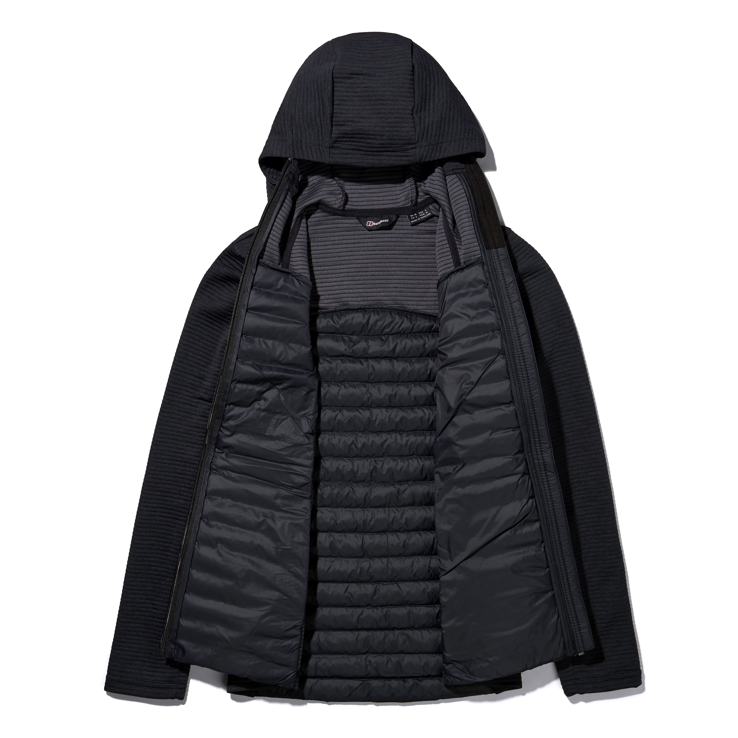 Berghaus Veste hybride »NULA HYBRID JACKET« avec capuche Hydroloft® Isolierung, Strickfleece-Einsätze, leicht verstaubar