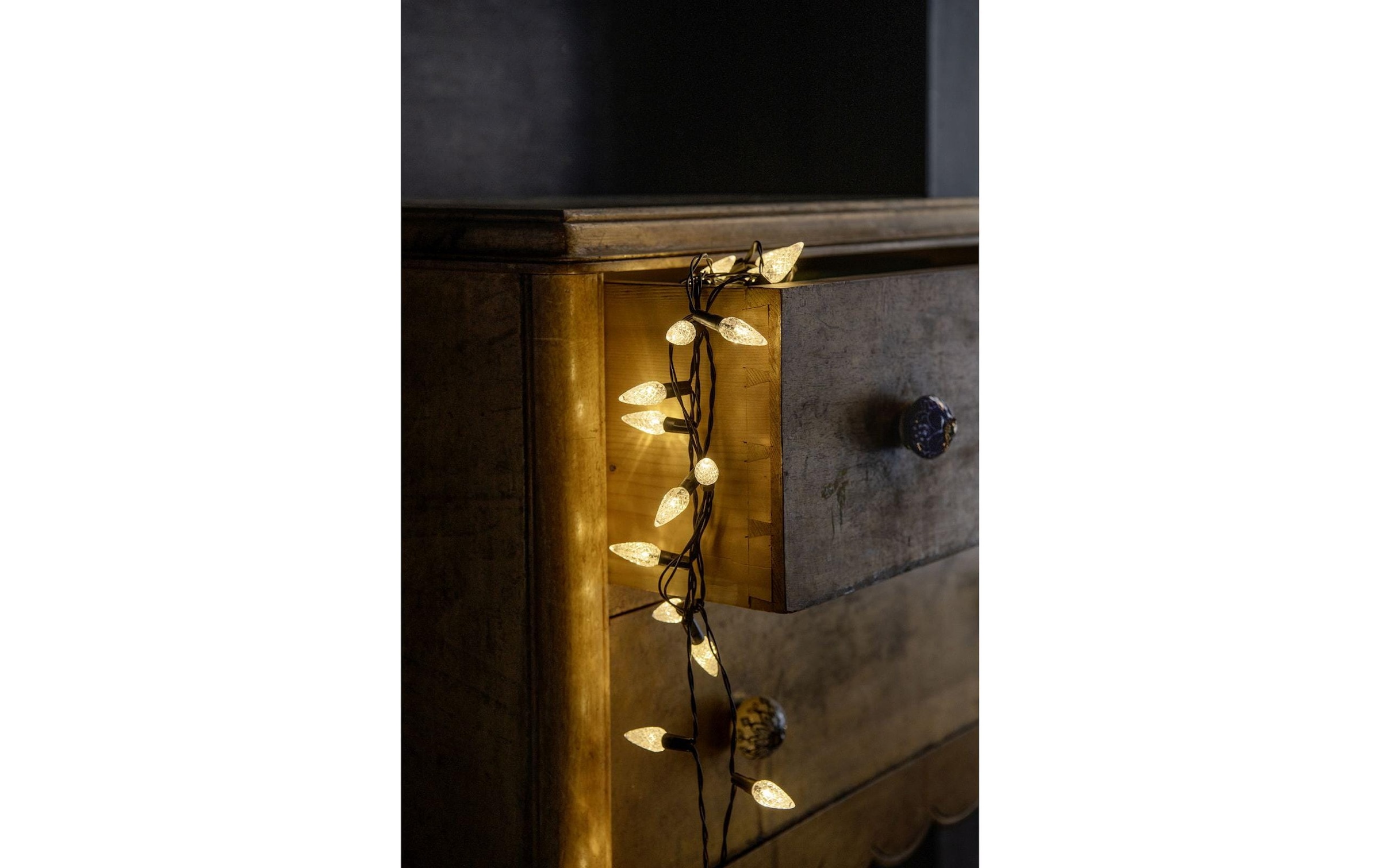 STT Lichterkette »LED-Lichterkette Battery Diamond cones 40 LED, 4m«