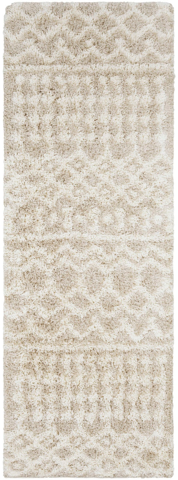 Surya Hochflor-Teppich »DUBAI«, rechteckig, 52 mm Höhe, Shaggy Hochflorteppich, Flauschiger, Boho Wohnzimmerteppich/Läufer