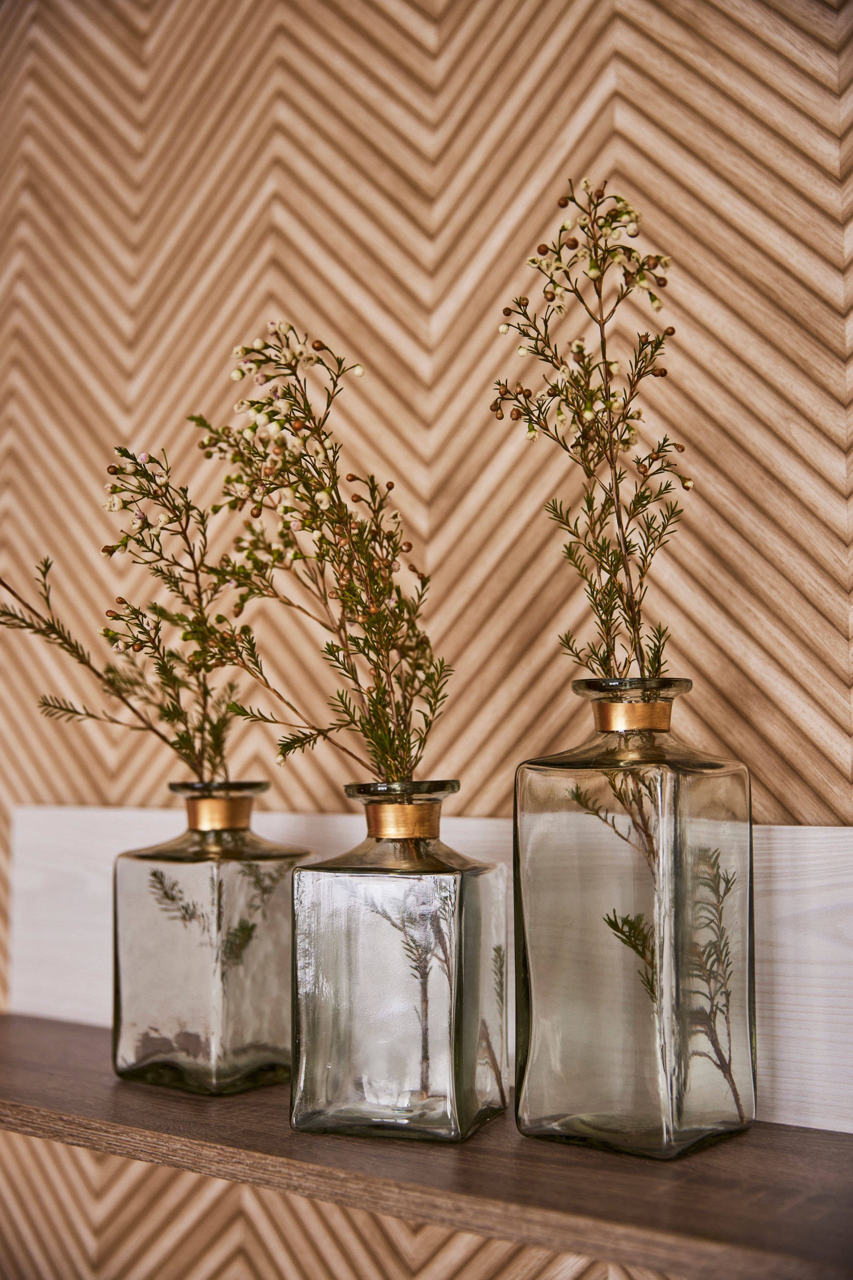 AM Design Vase décoratif »Klassische Glasvase in klarer Form« pour fleurs et déco
