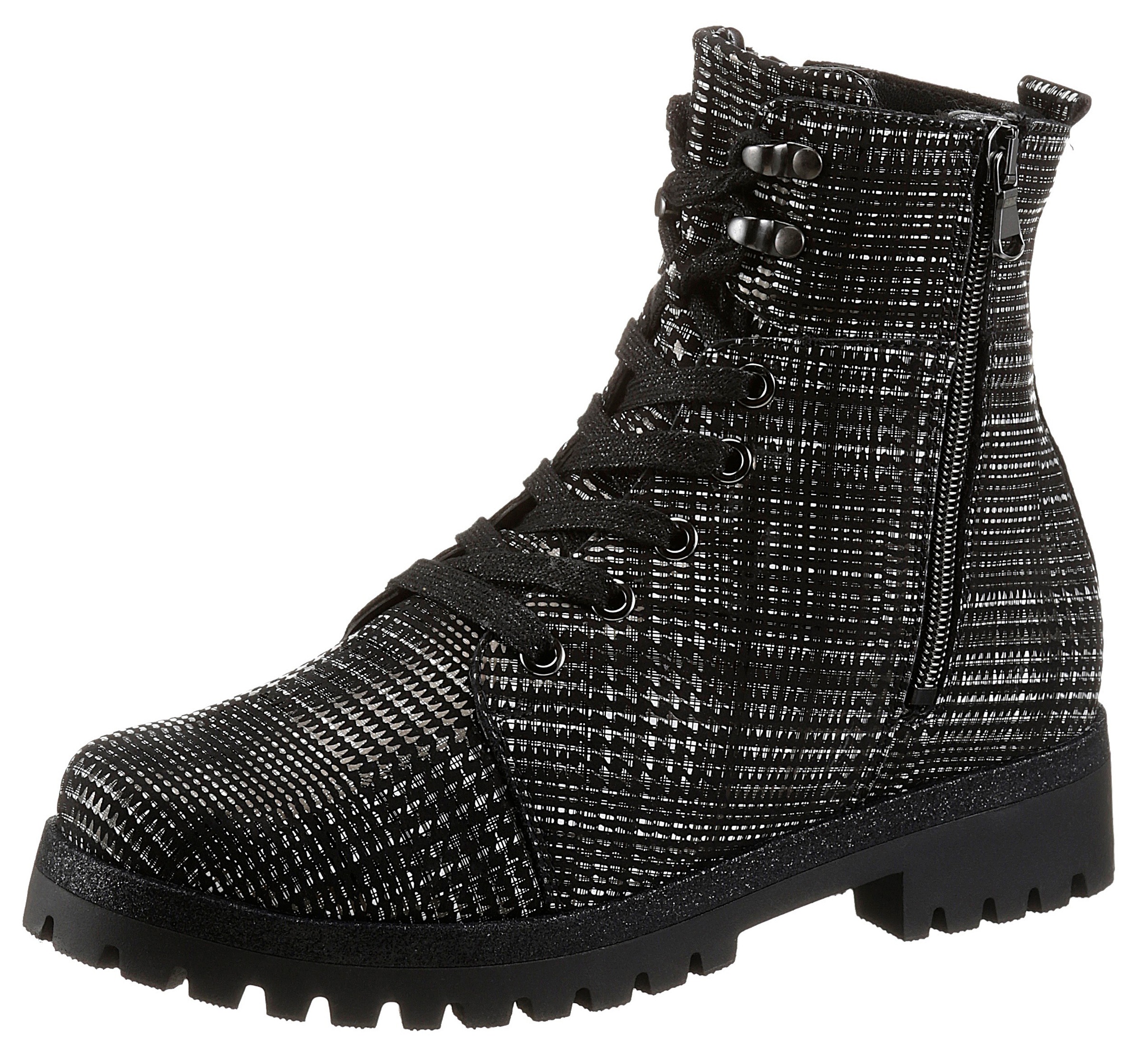 Image of Waldläufer Schnürstiefelette »HANAKO«, mit zwei Reissverschlüsse, H-Weite bei Ackermann Versand Schweiz