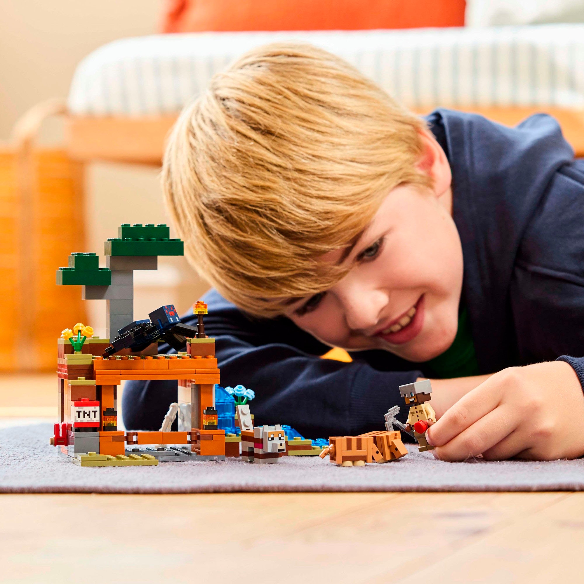LEGO® Konstruktionsspielsteine »Die Expedition zur Gürteltiermine (21269), LEGO Minecraft« Made in Europe