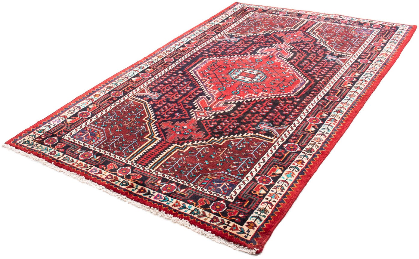 Image of morgenland Orientteppich »Perser - Nomadic - 227 x 140 cm - rot«, rechteckig, 10 mm Höhe, Wohnzimmer, Handgeknüpft, Einzelstück mit Zertifikat bei Ackermann Versand Schweiz