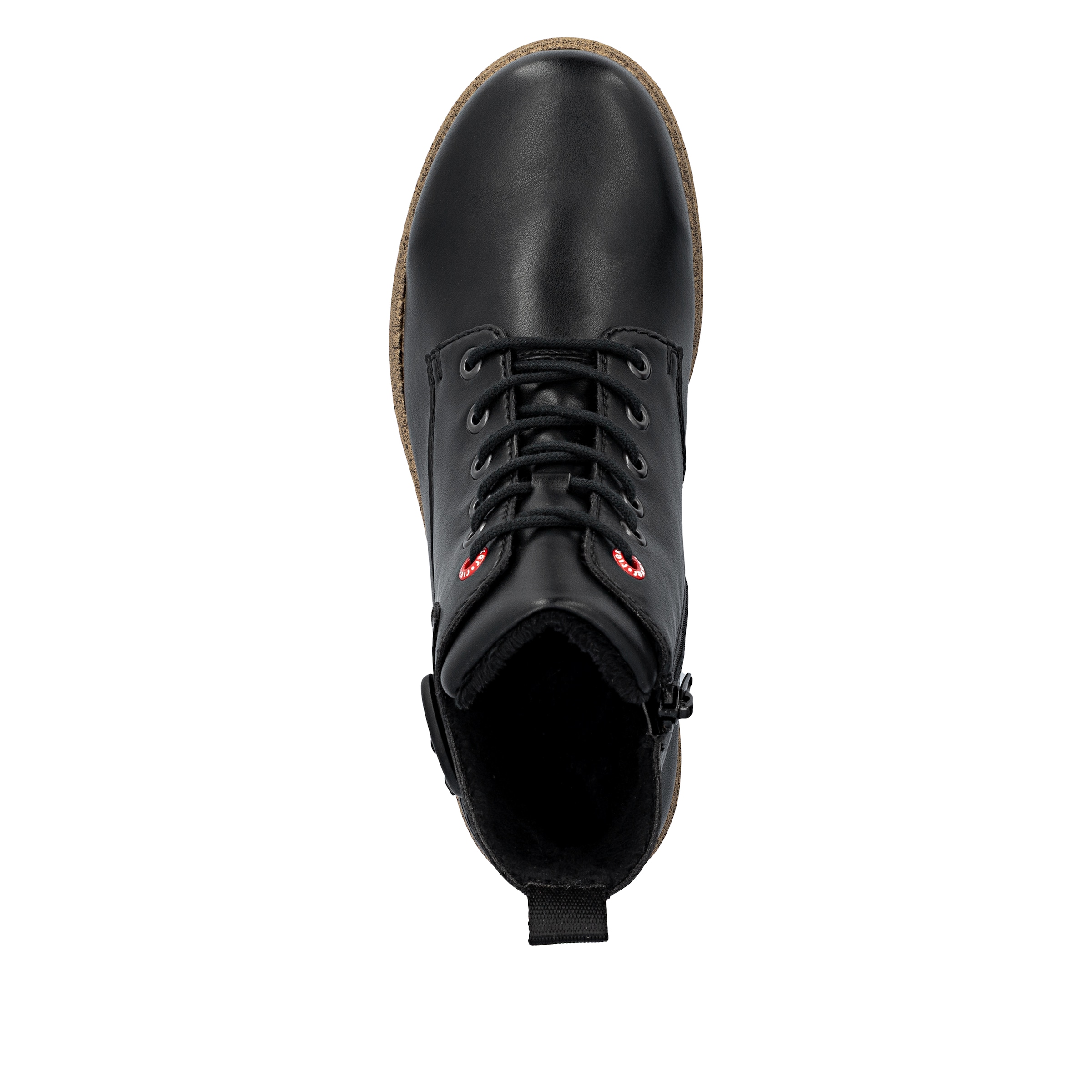 Rieker Schnürstiefelette  Schnürboots, Stiefelette, Blockabsatz mit dekorativer Zierschnalle