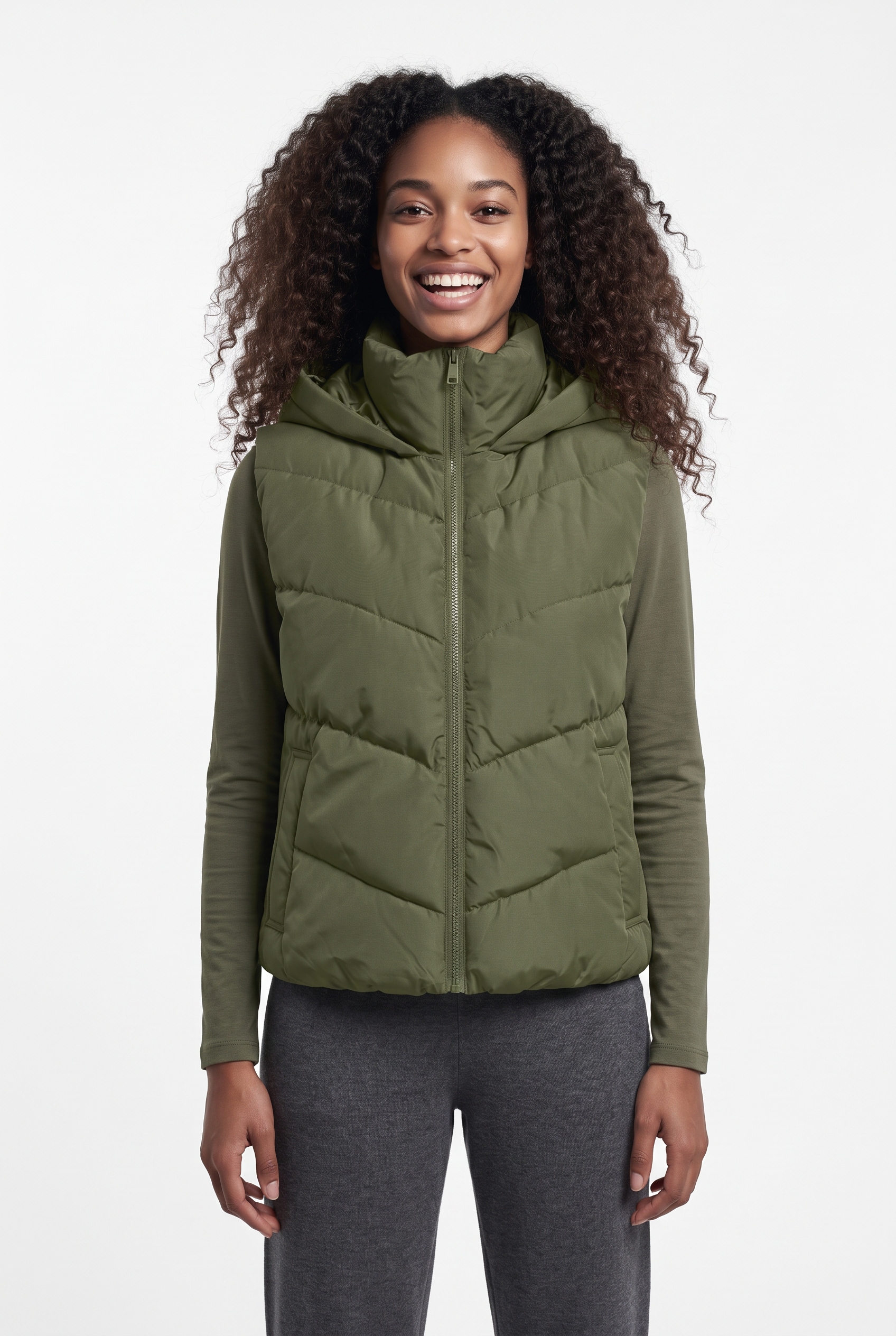 Image of ONLY Steppweste "ONLCLAIR PUFFER WAISTCOAT CC OTW" Kunstfaser