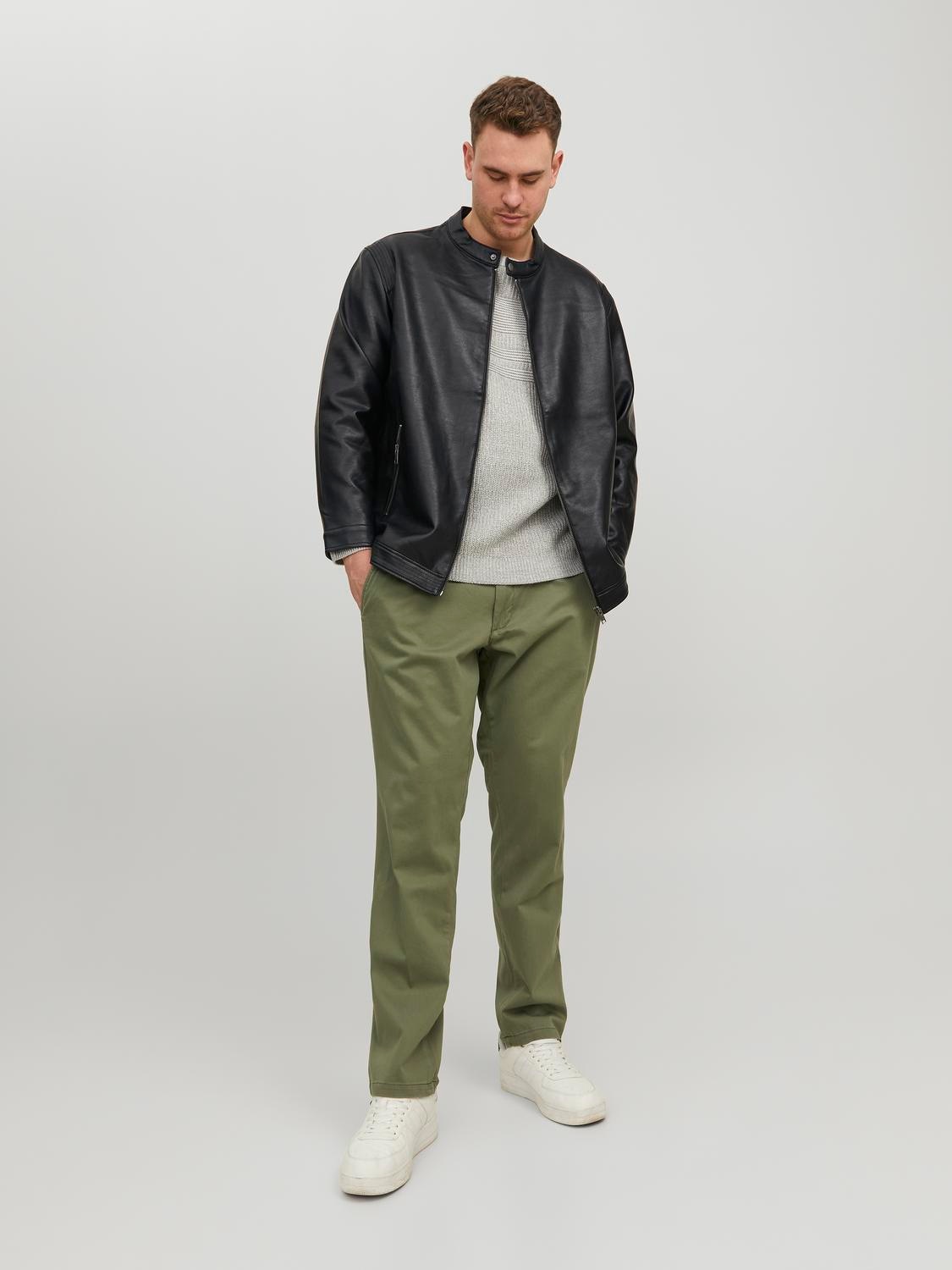 Jack & Jones PlusSize Bikerjacke »JJEROCKY CLEAN JACKET NOOS PLS«