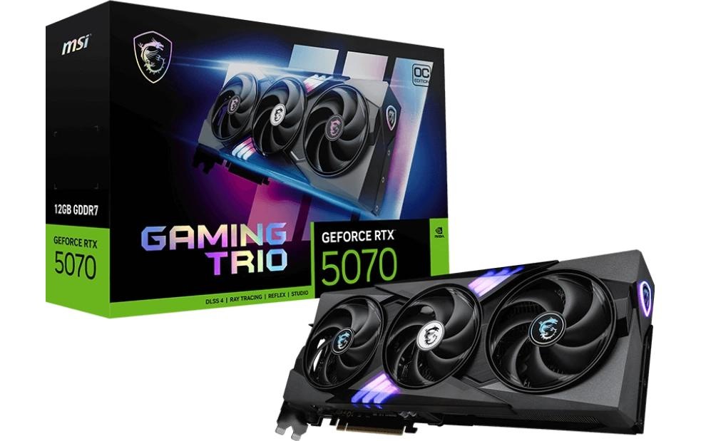 Image of MSI Grafikkarte "GeForce RTX 5070 Gaming Trio OC 12 GB" 12 GB