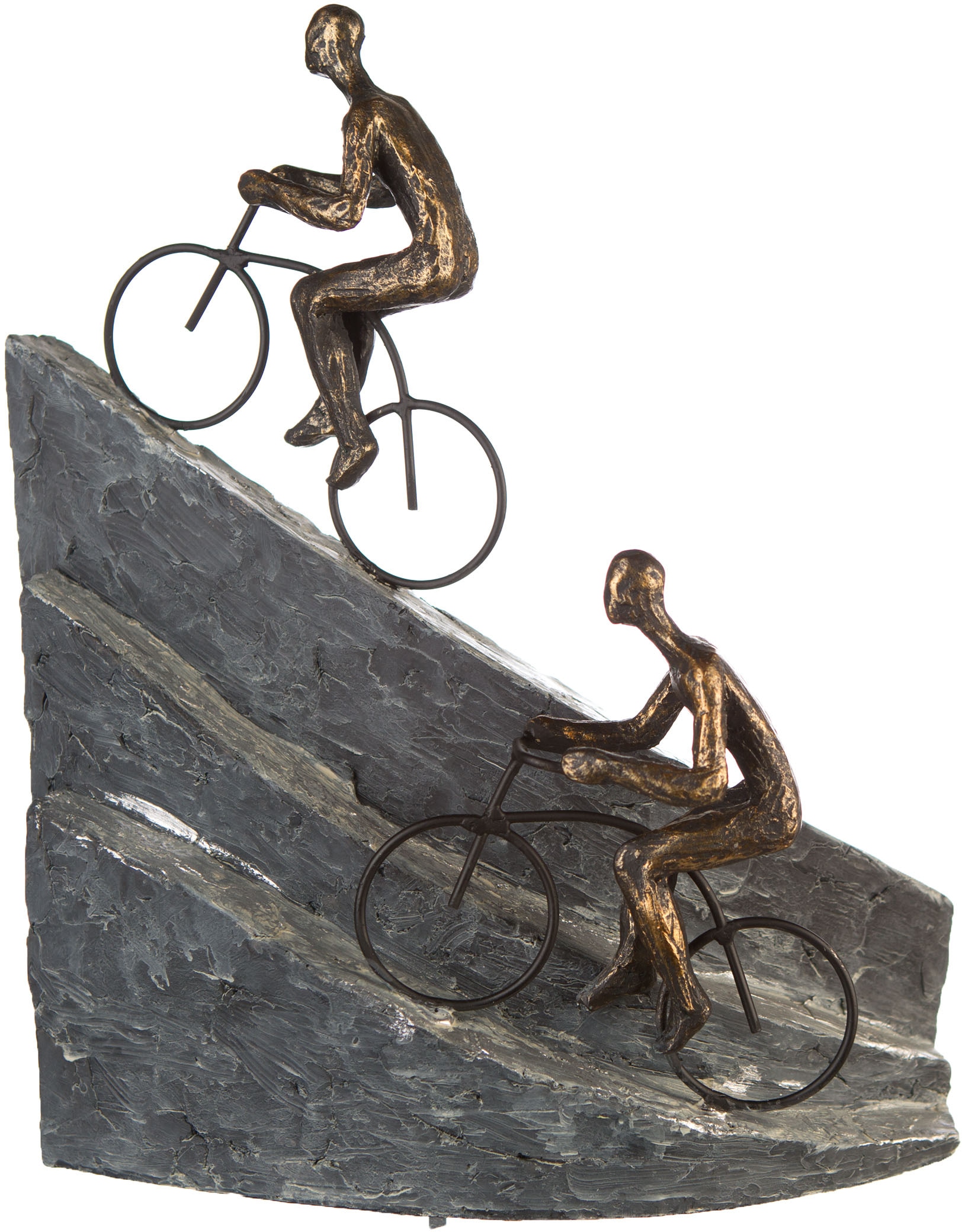 Casablanca by Gilde Dekofigur Polyresin »Skulptur Racing, bronzefarben/grau«, bronzefarben/grau