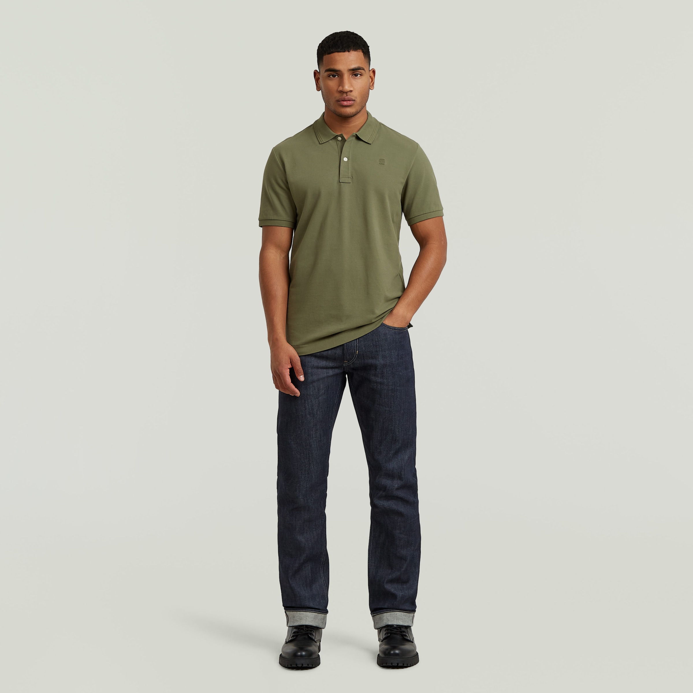 G-STAR Polo »Dunda Slim Fit« Logostickerei auf der Brust