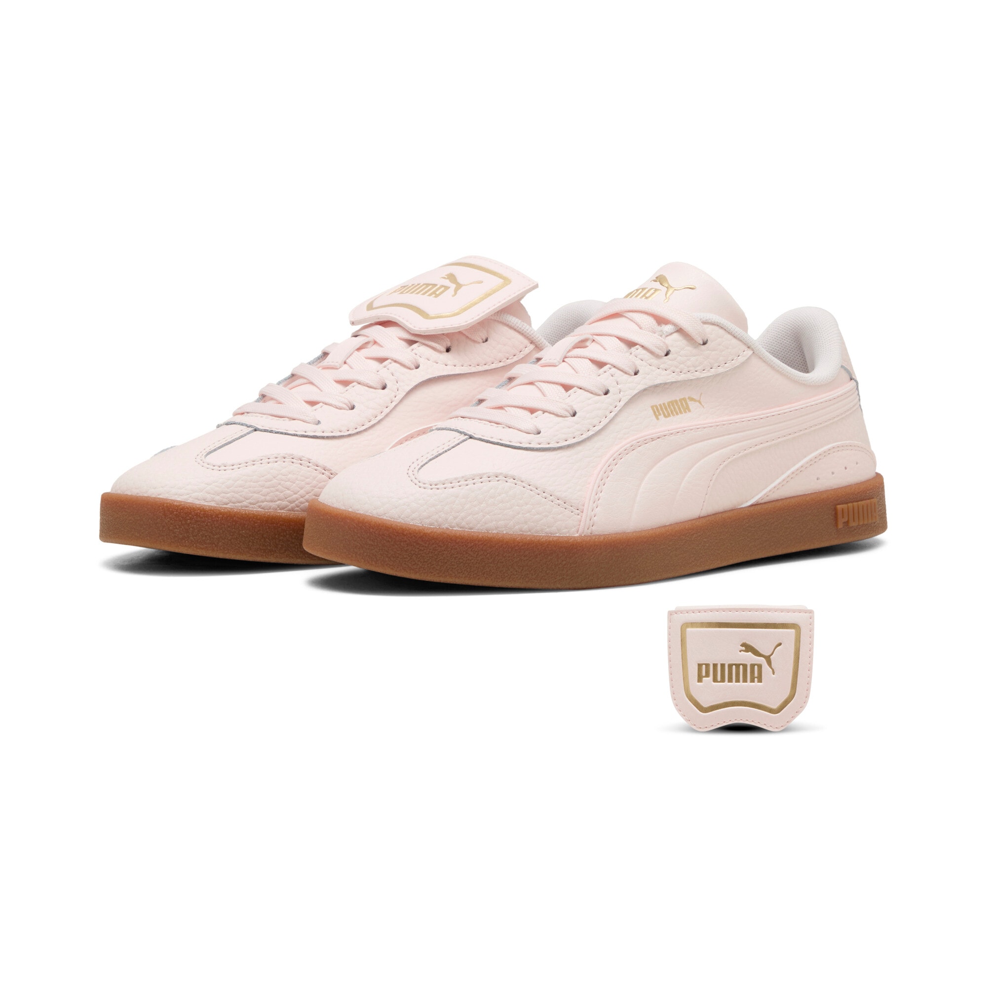 Image of PUMA Sneaker "CLUB AZURA L" für sportlichen Look, aus Leder, mit Gummilaufsohle, mit Schnürung