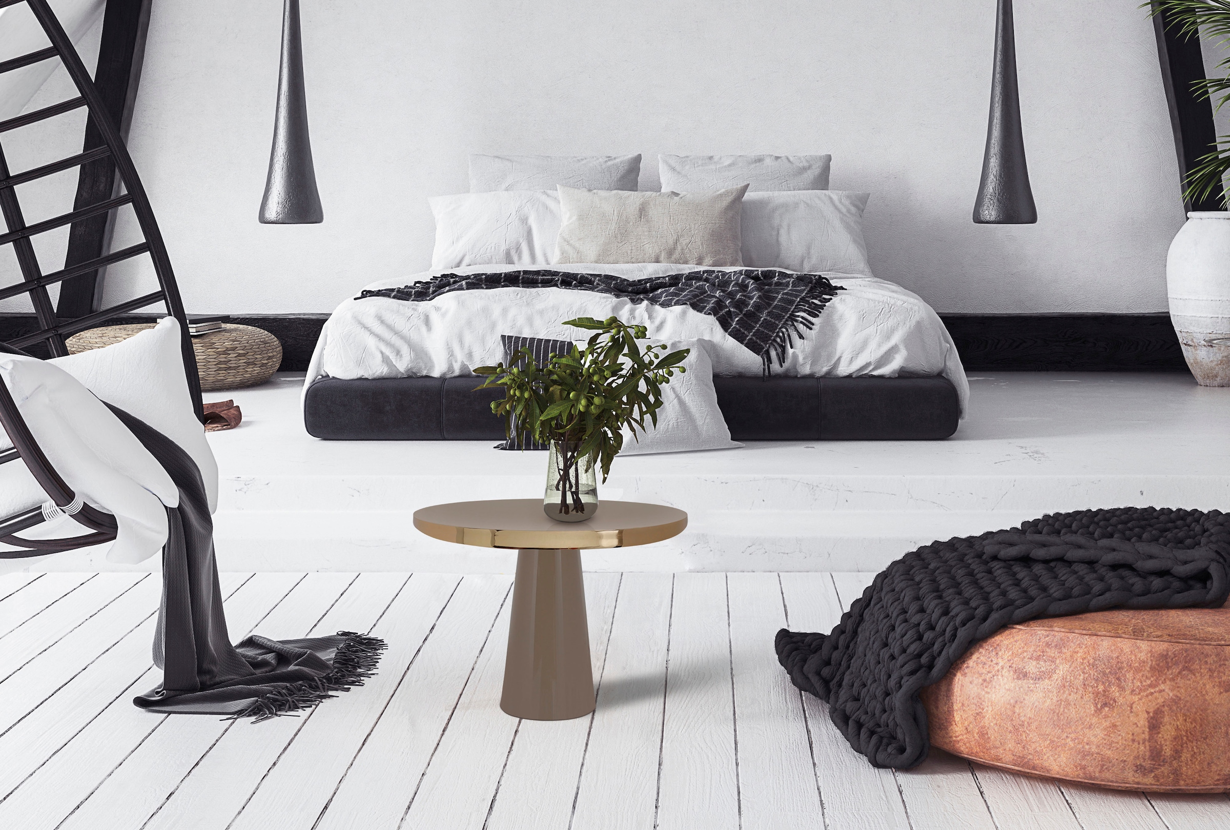 Kayoom Beistelltisch »Art Deco 625, Abstelltisch aus Metall,funktional und stabil«, (1 St.), Dekorativ, glanzvolle Lackierung, stilvolles Design