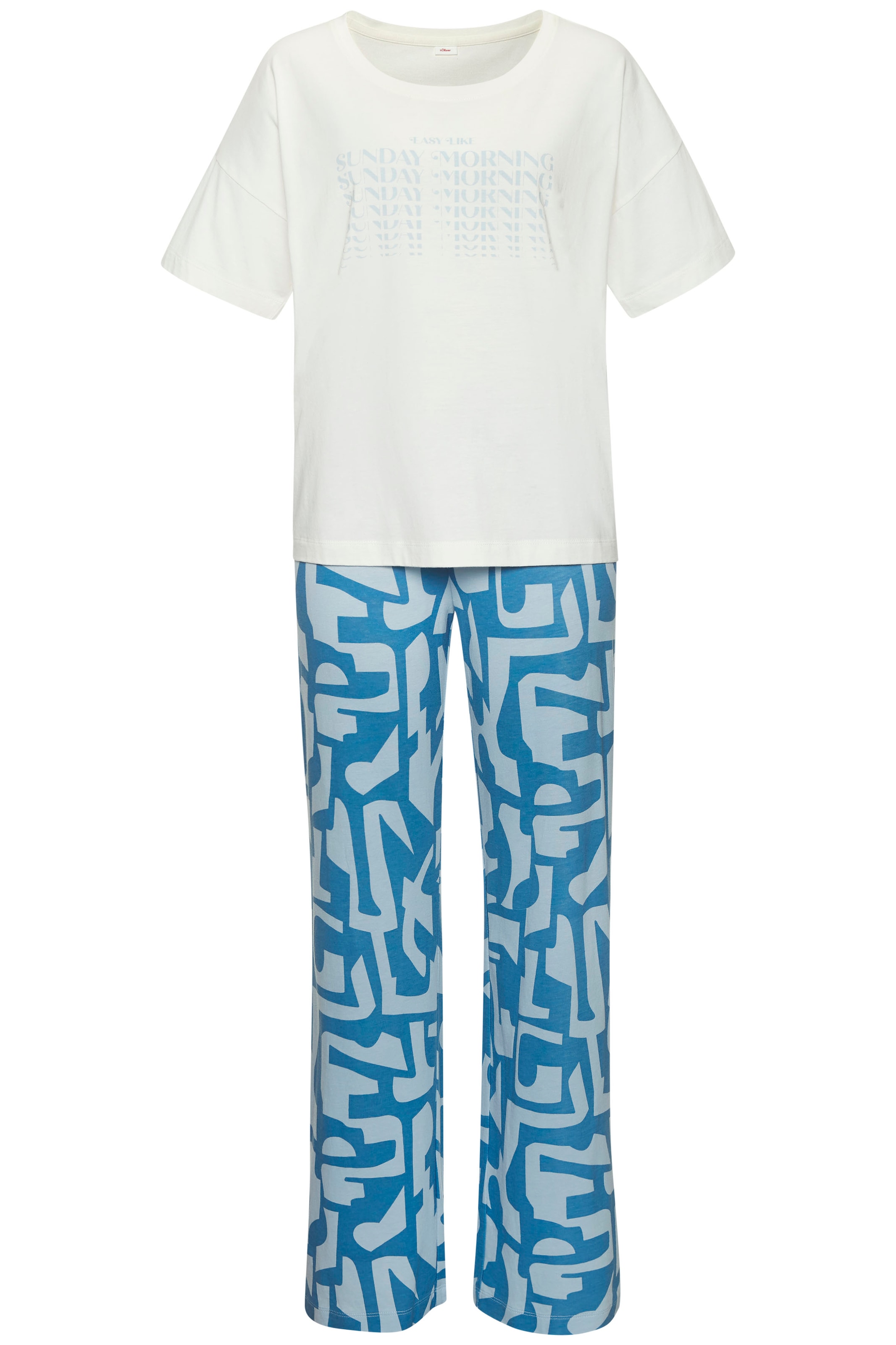 Image of s.Oliver Pyjama Set, 2 tlg. mit grafischem Print