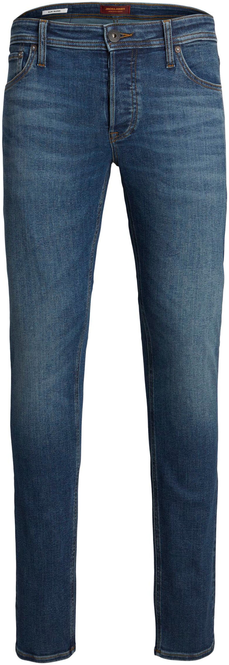 Jack & Jones Slim-fit-Jeans »JJIGLENN Slim-Fit mit Stretch und praktischer 5-Pocket-Form«, mit Abriebeffekten