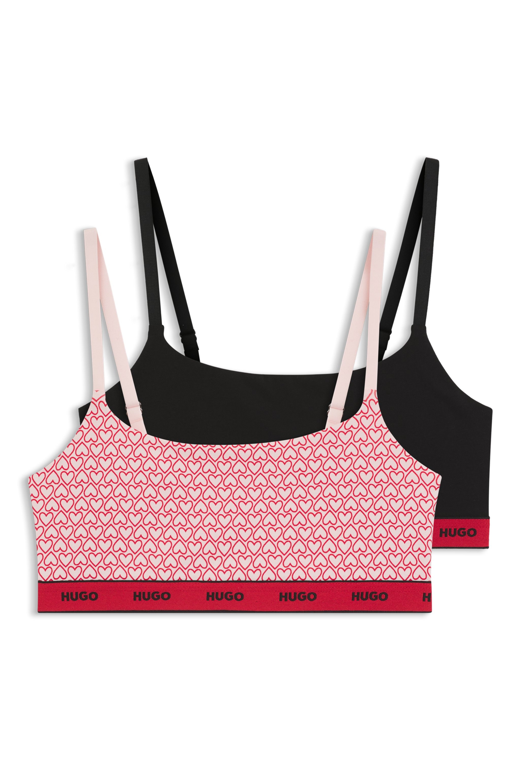 Image of HUGO Underwear Bralette "TWIN BRALETTE DESIGN" 2 Stk. ohne Verschluss, ohne Polsterung
